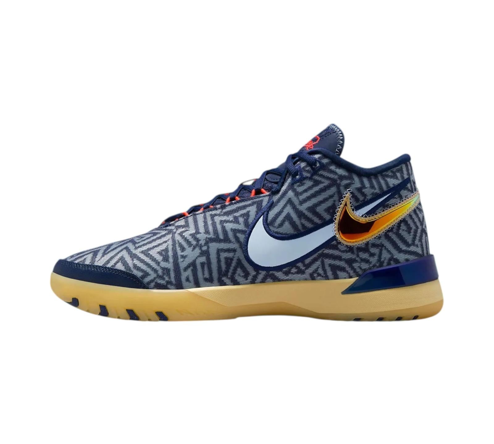 NIKE LEBRON NXXT GENISUS MIDNIGHT NAVY SOFT YELLOW BRIGHT CRIMSON LIGHT ARMORY