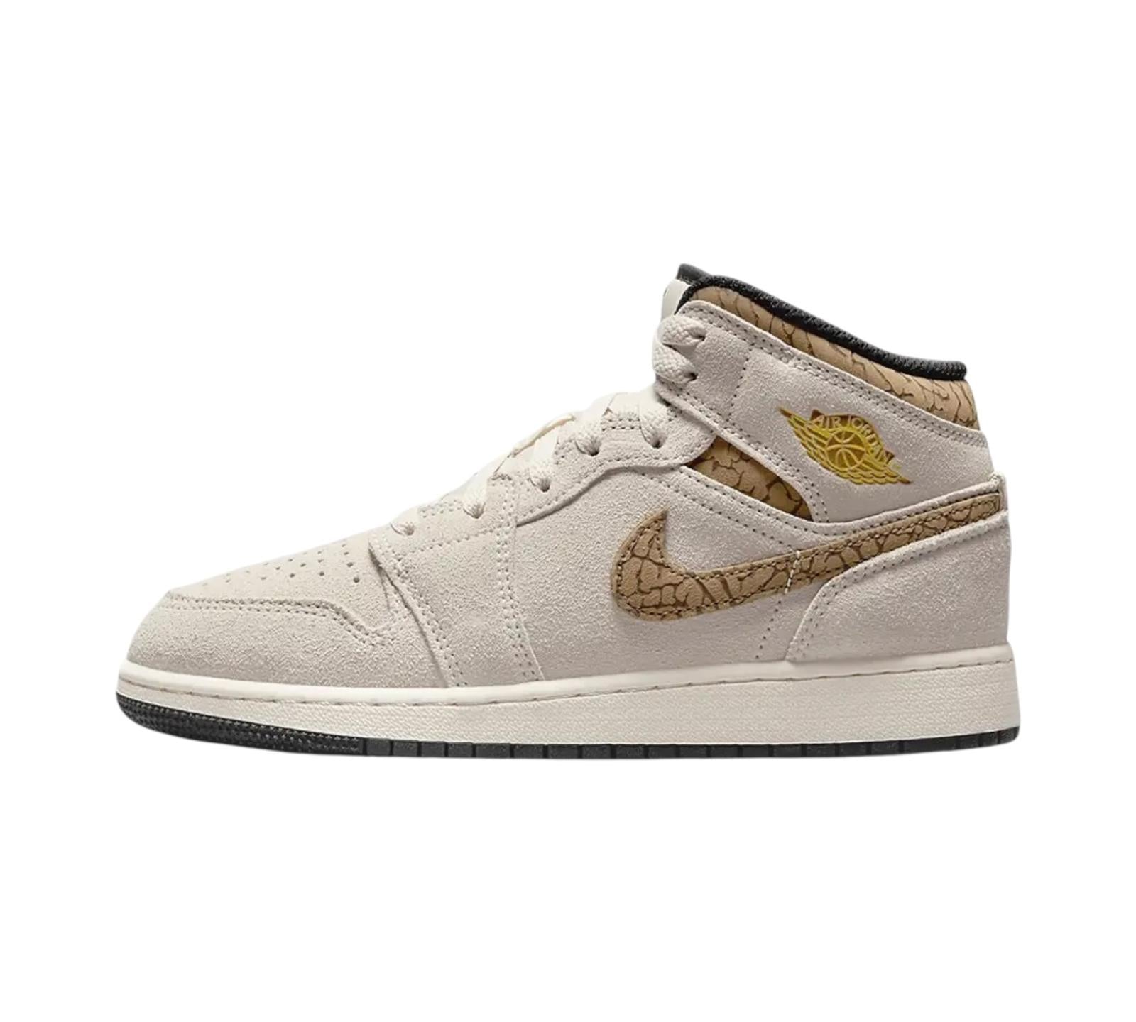 JORDAN 1 MID SE BROWN ELEPHANT