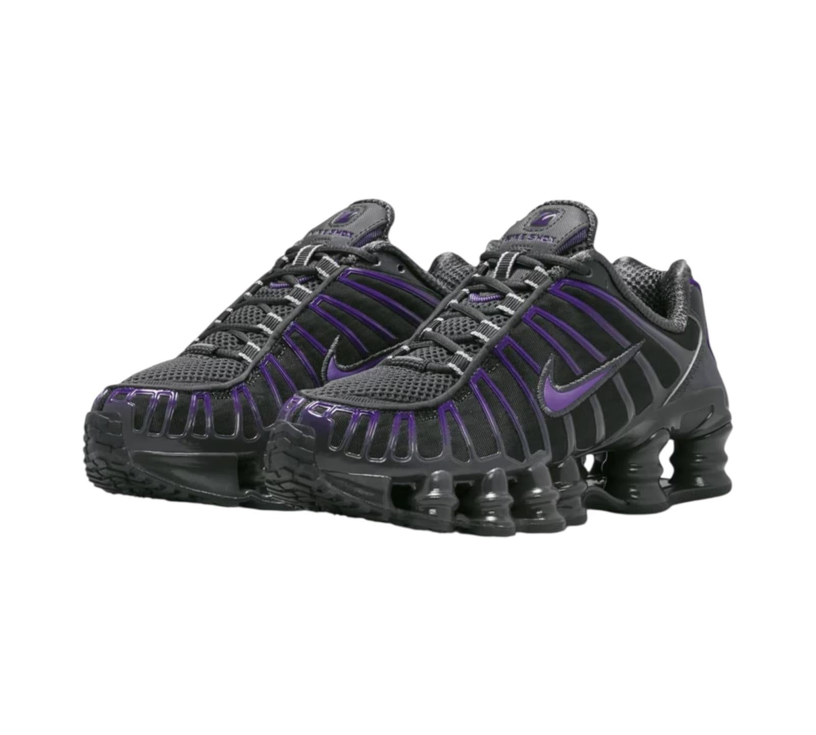 NIKE SHOX TL DARK SMOKE GREY COURT PURPLE