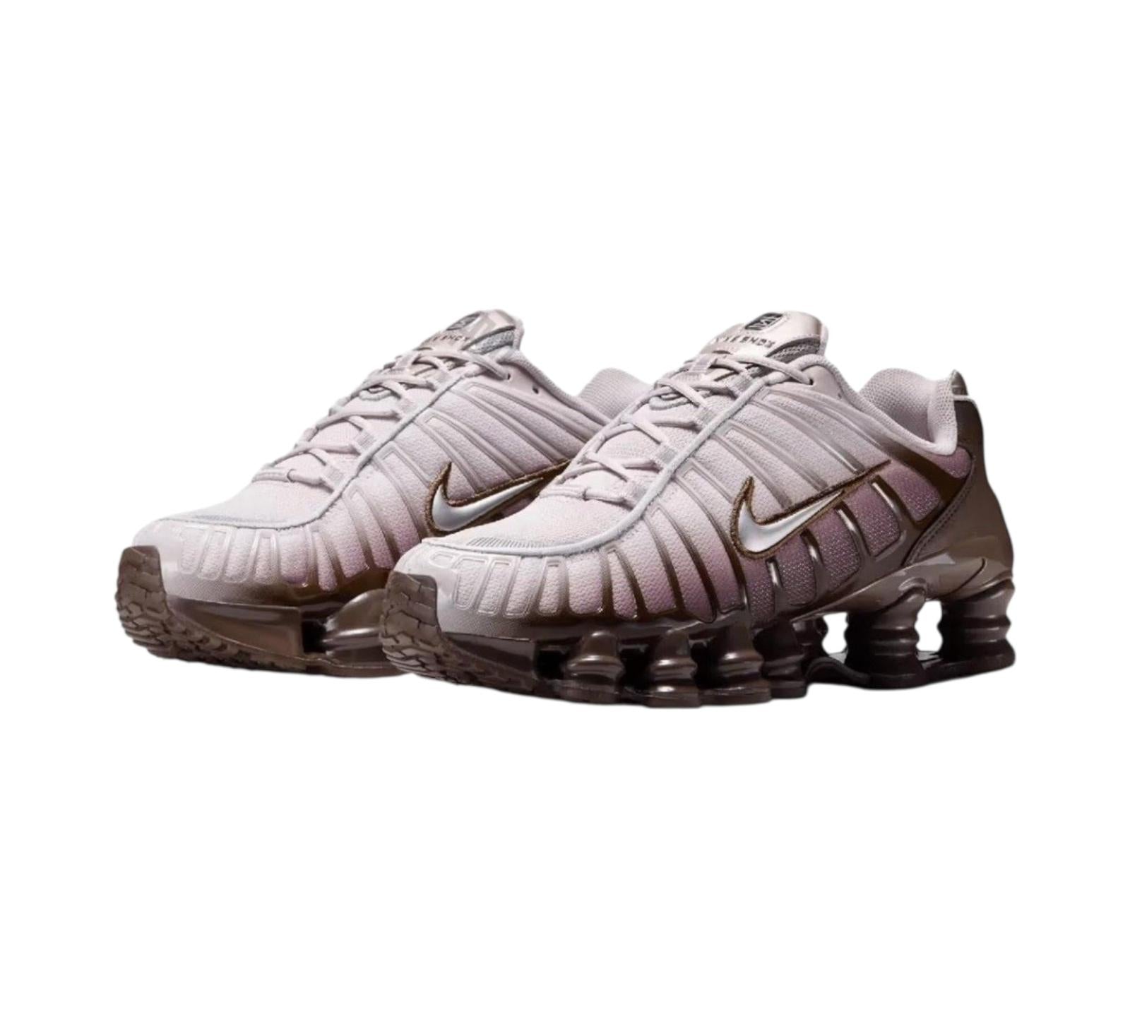 NIKE SHOX TL BAROQUE BROWN PLATINUM VIOLET METALLIC SILVER