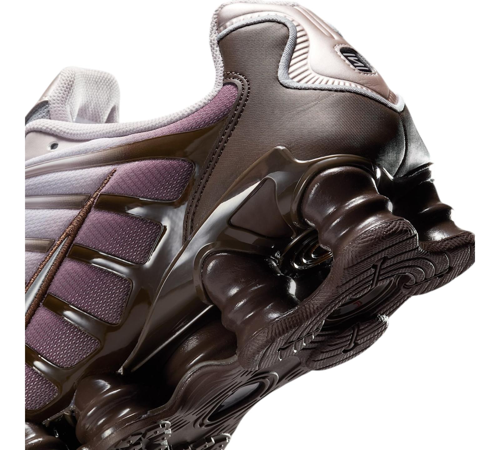 NIKE SHOX TL BAROQUE BROWN PLATINUM VIOLET METALLIC SILVER