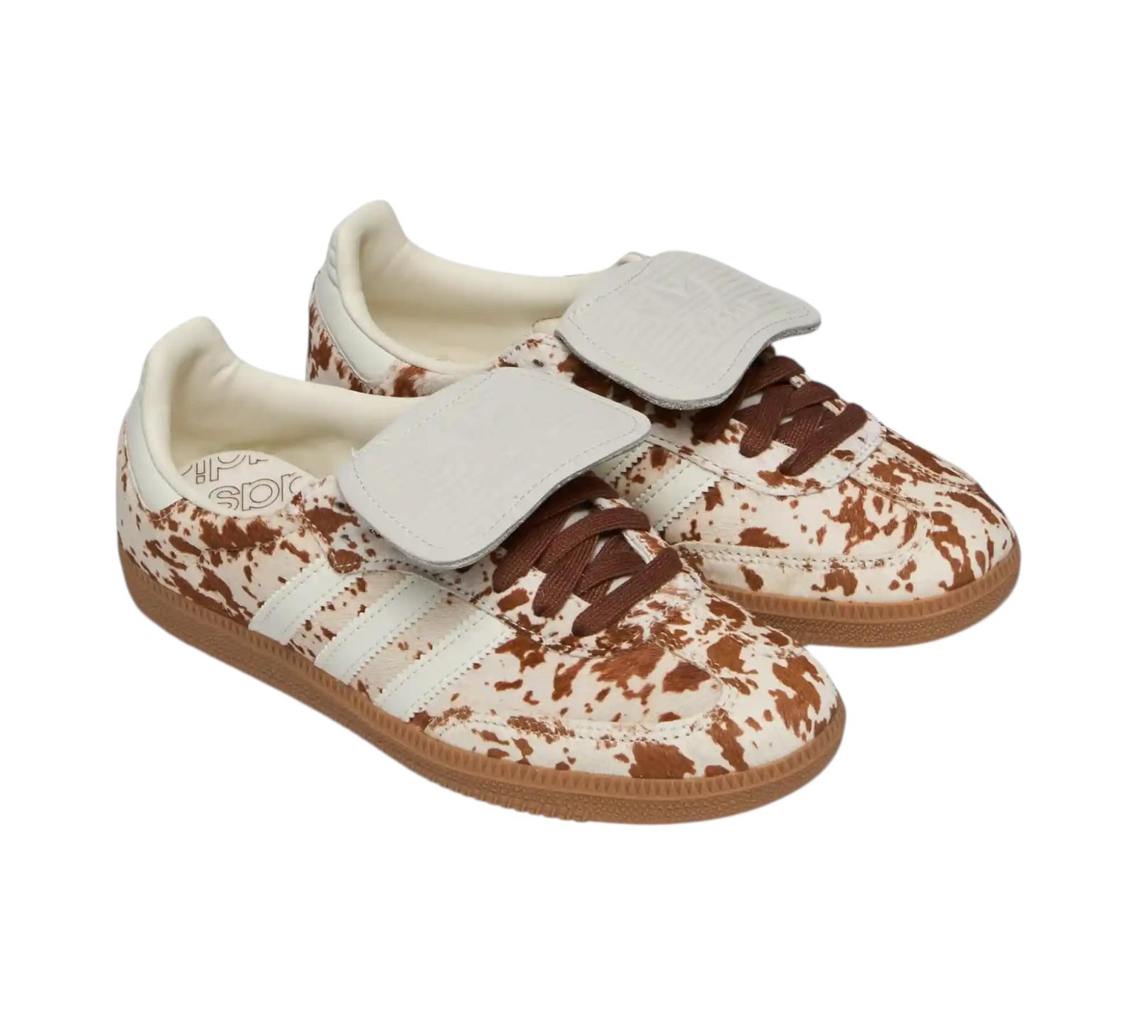 ADIDAS SAMBA LT COW PRINT BROWN WHITE