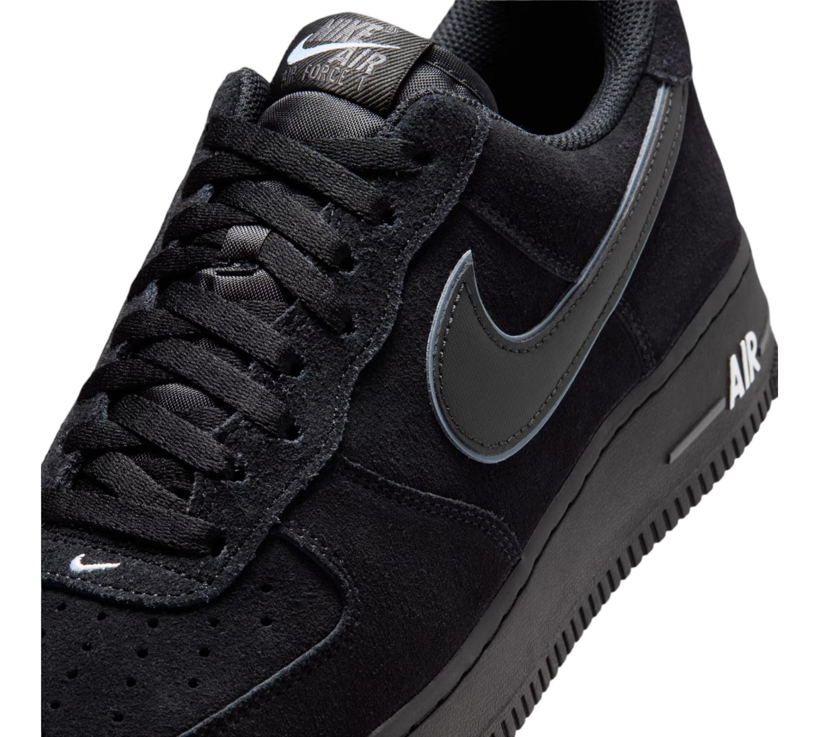 NIKE AIR FORCE 1 LOW '07 LV8 BLACK IRON GREY