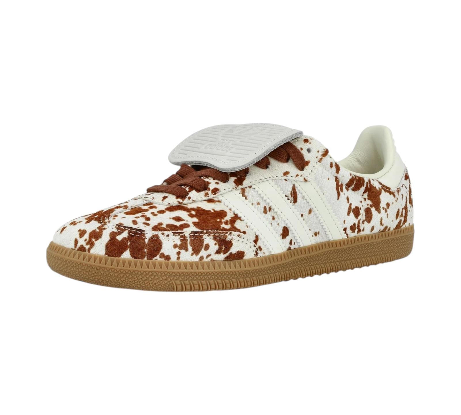 ADIDAS SAMBA LT COW PRINT BROWN WHITE