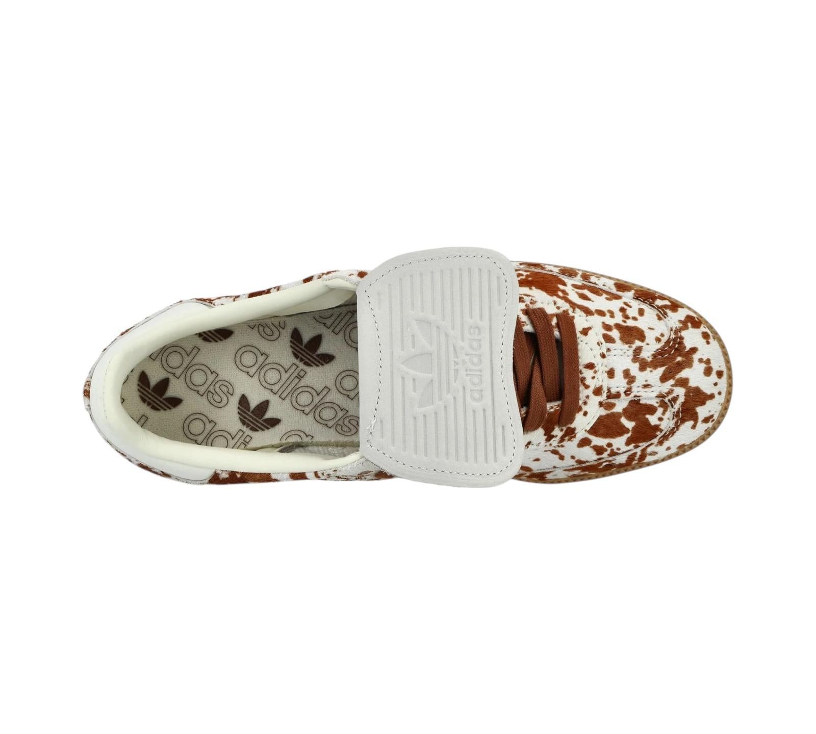 ADIDAS SAMBA LT COW PRINT BROWN WHITE