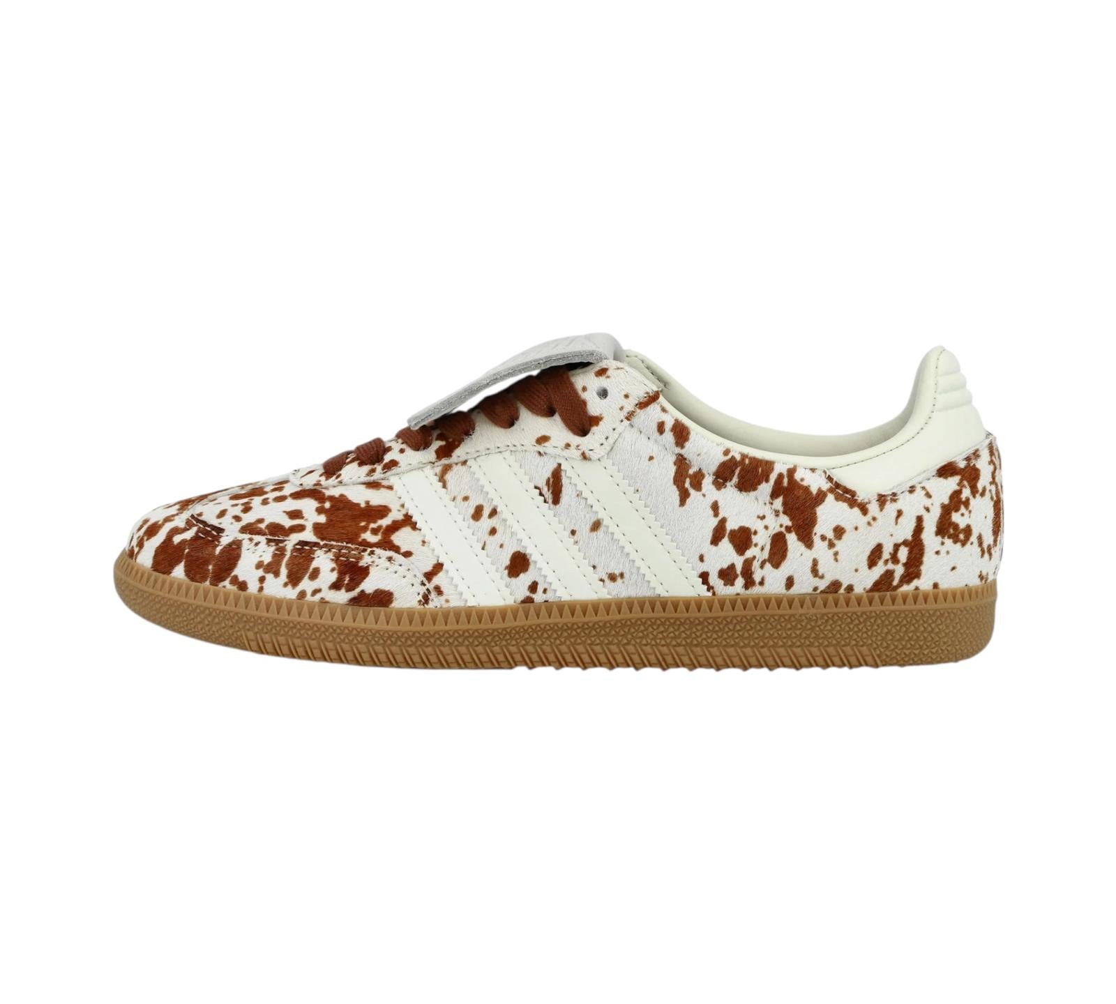 ADIDAS SAMBA LT COW PRINT BROWN WHITE