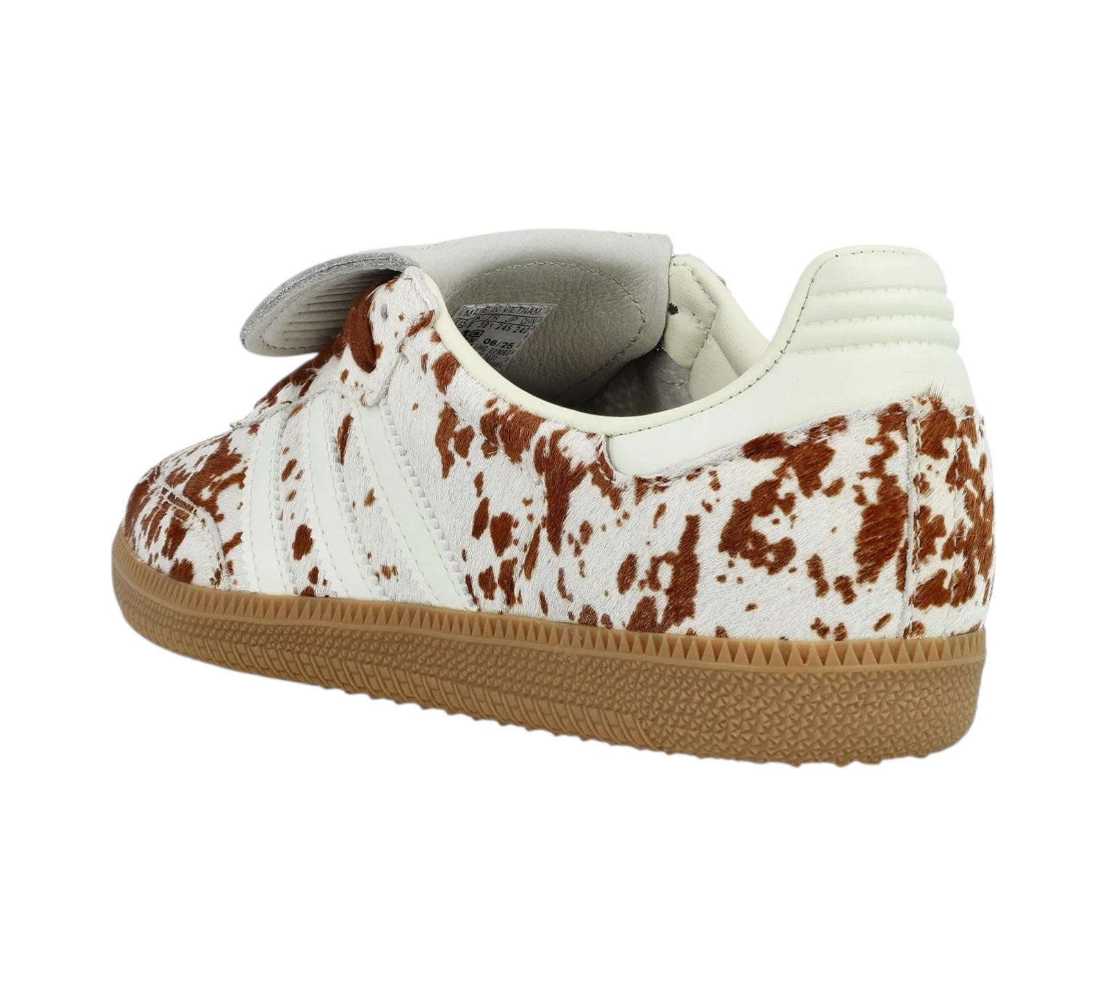 ADIDAS SAMBA LT COW PRINT BROWN WHITE