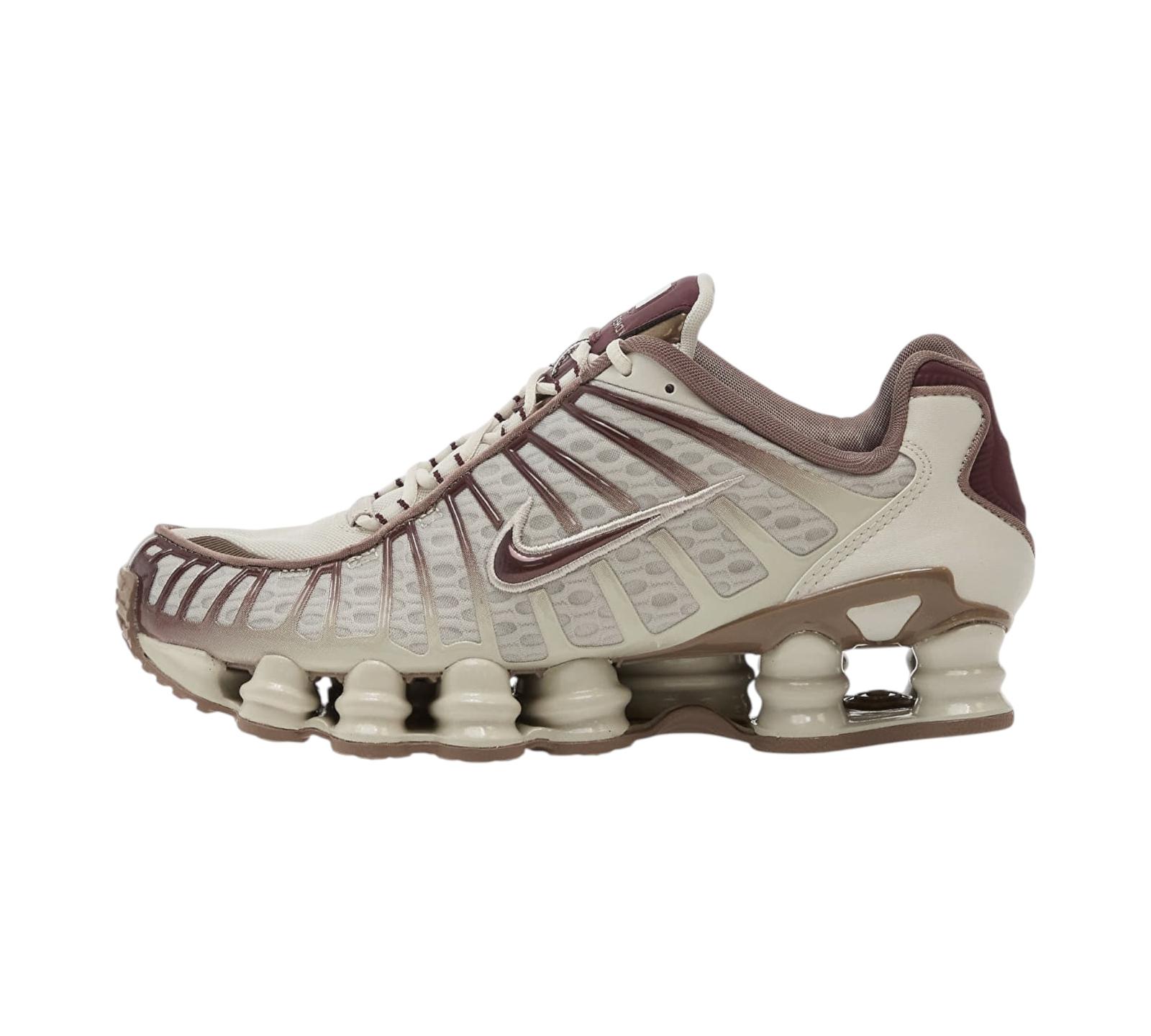 NIKE SHOX TL LIGHT BONE BURGUNDY CRUSH