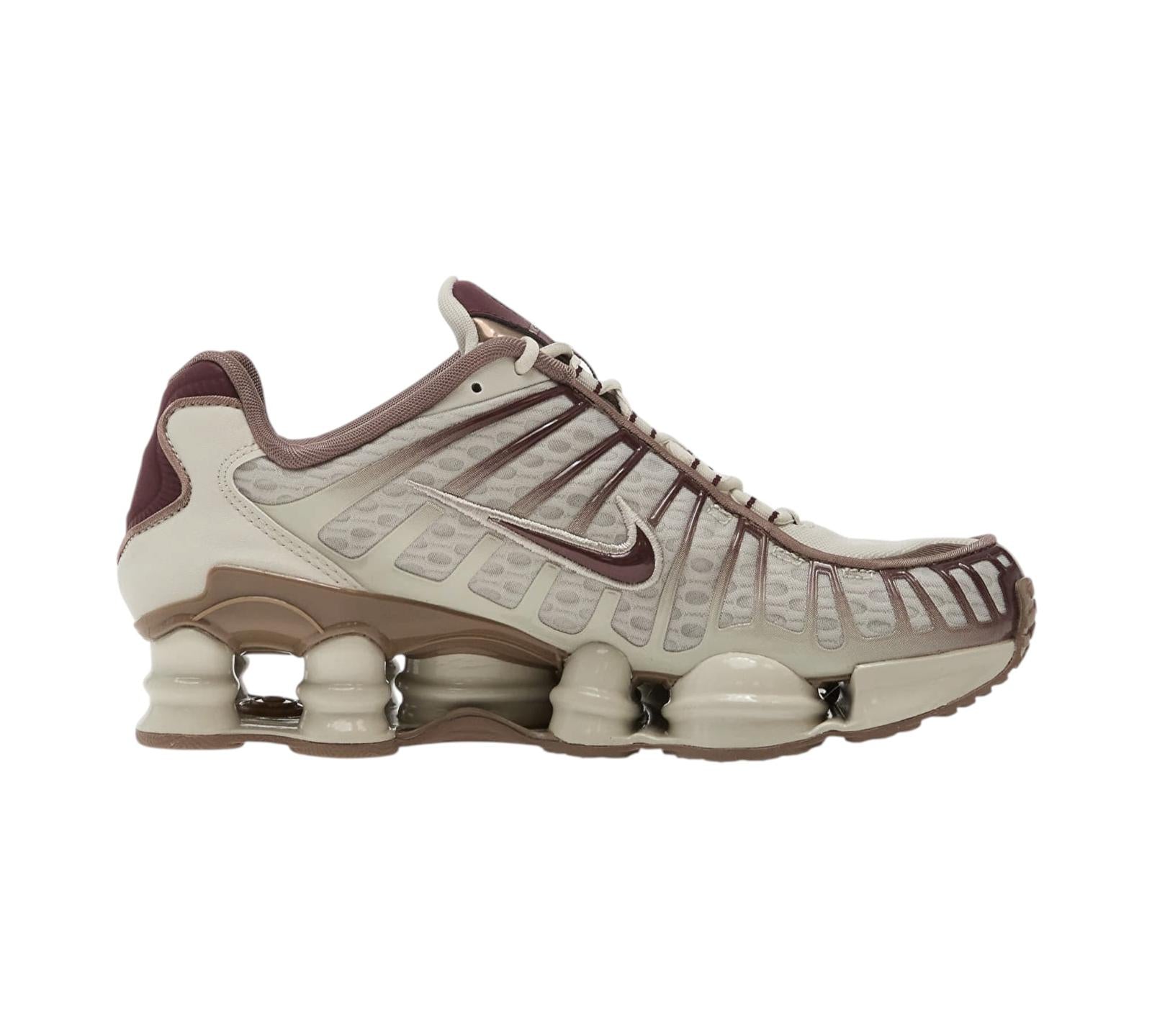 NIKE SHOX TL LIGHT BONE BURGUNDY CRUSH