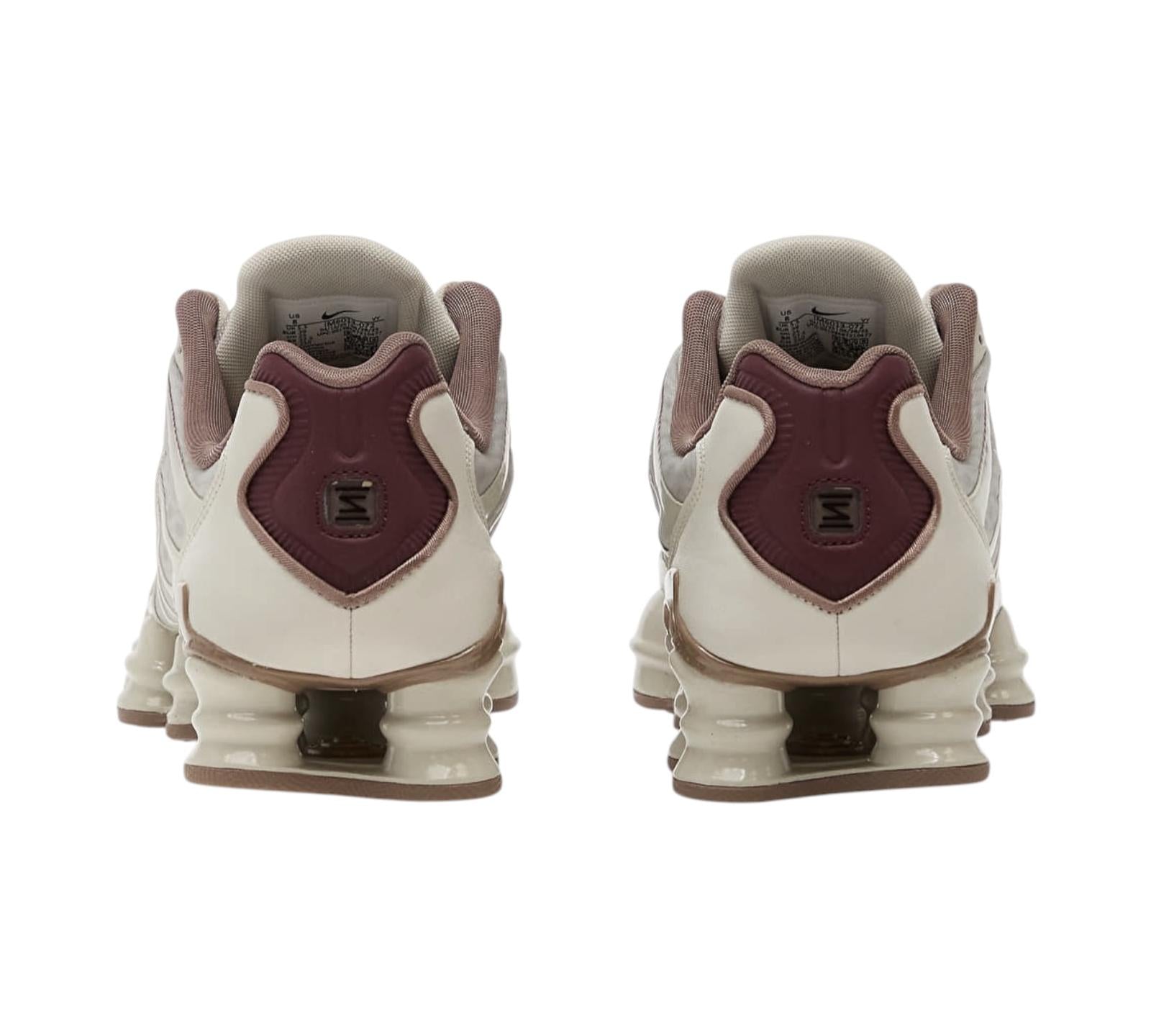 NIKE SHOX TL LIGHT BONE BURGUNDY CRUSH