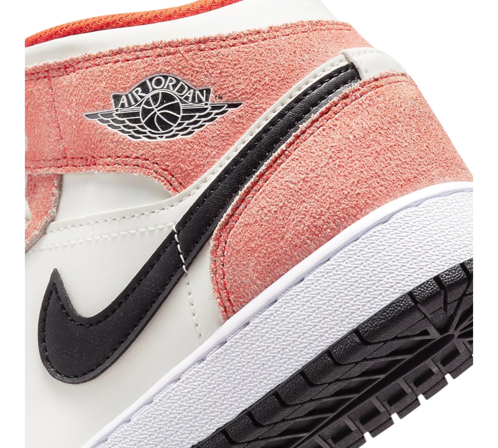JORDAN 1 MID SE ORANGE SUEDE