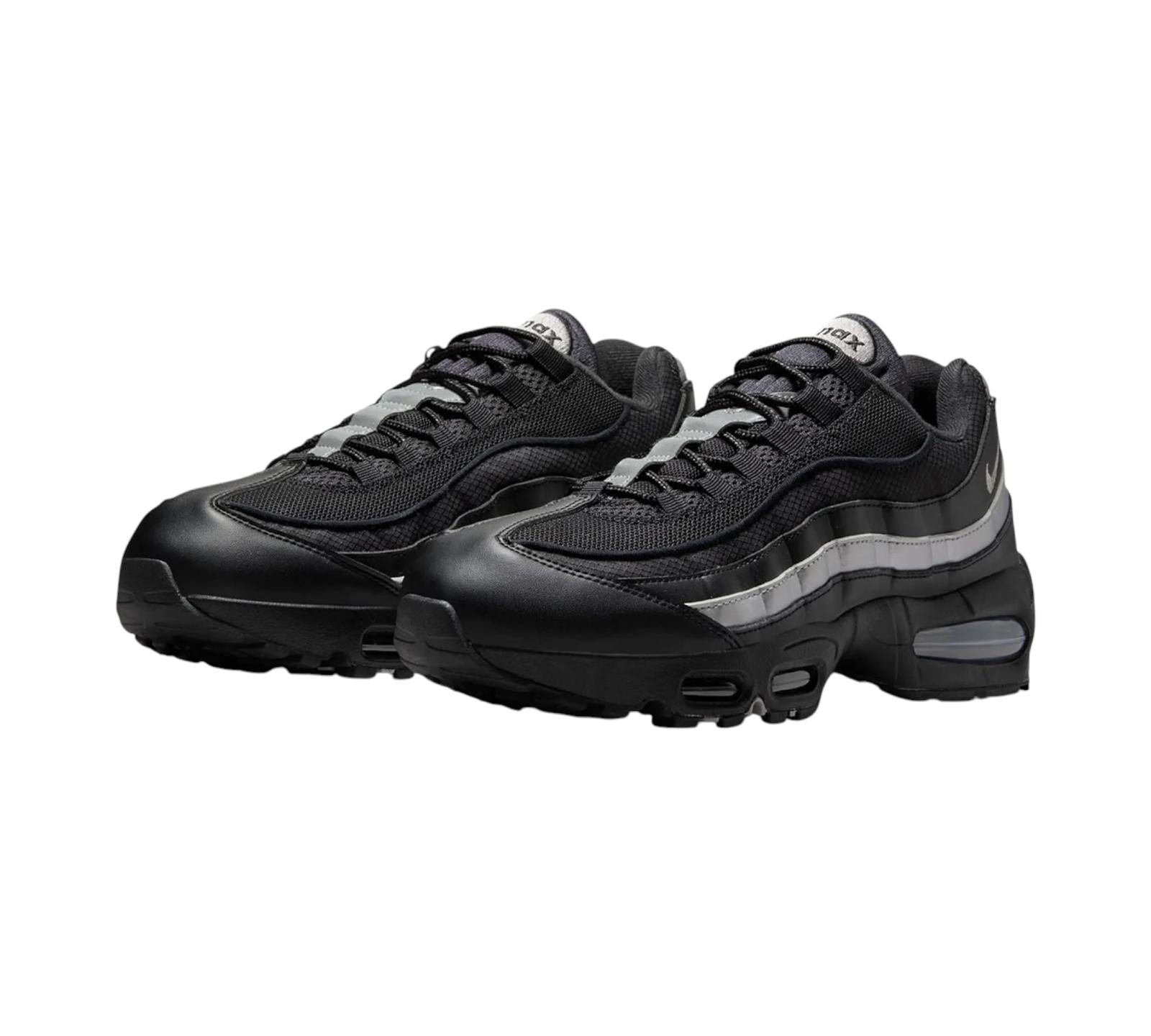 NIKE AIR MAX 95 OG BIG BUBBLE BLACK WHITE METALLIC SILVER