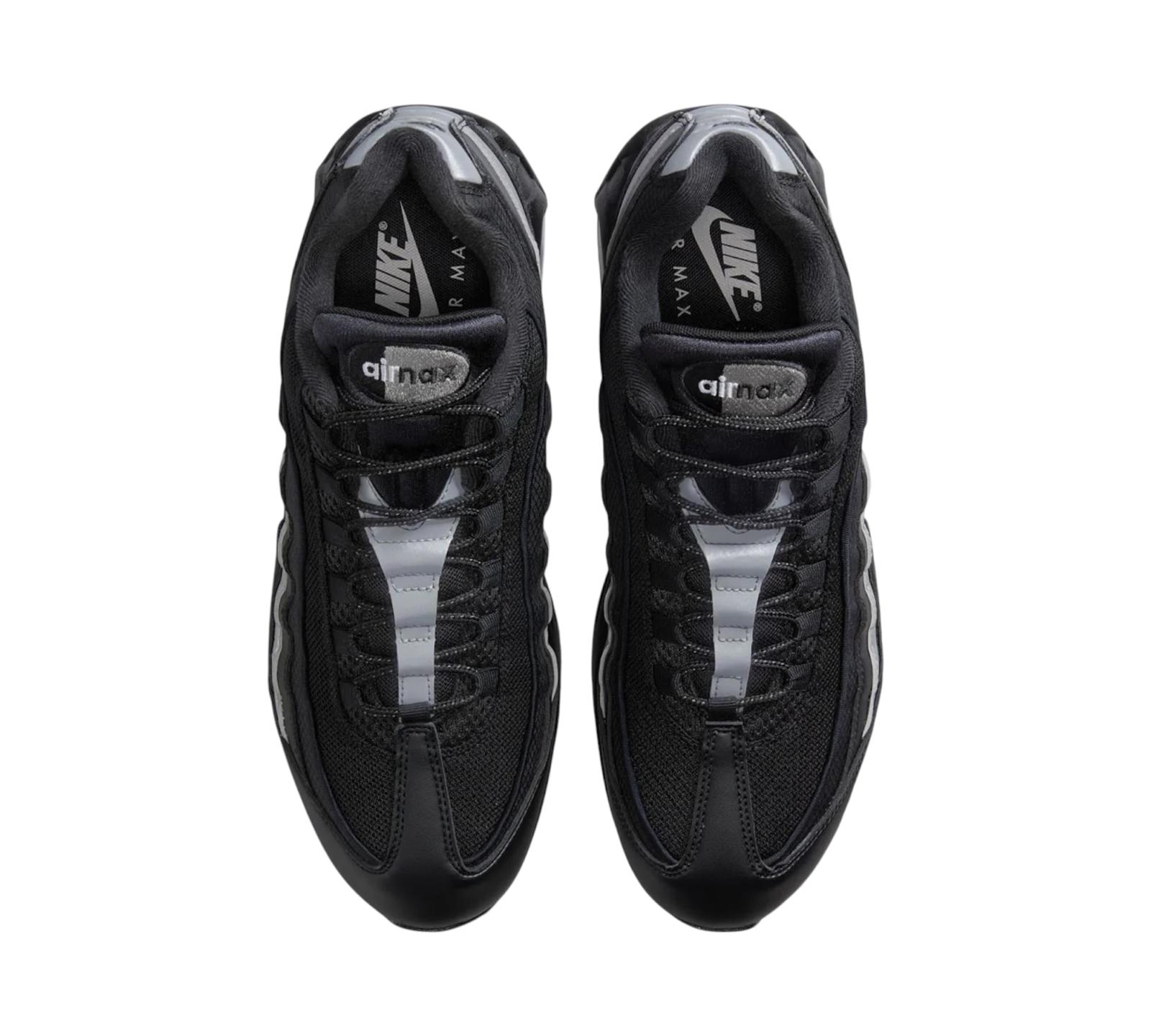 NIKE AIR MAX 95 OG BIG BUBBLE BLACK WHITE METALLIC SILVER