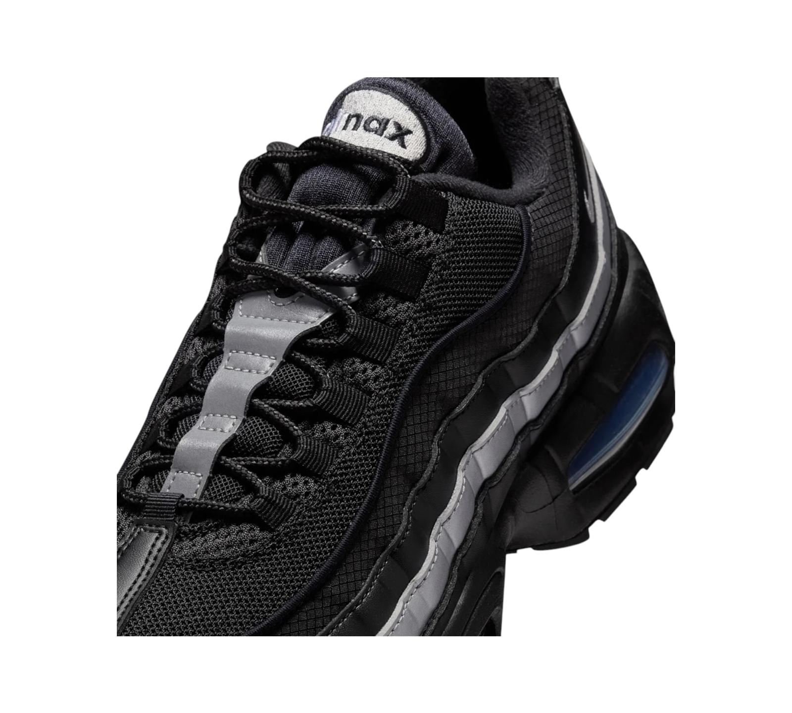 NIKE AIR MAX 95 OG BIG BUBBLE BLACK WHITE METALLIC SILVER