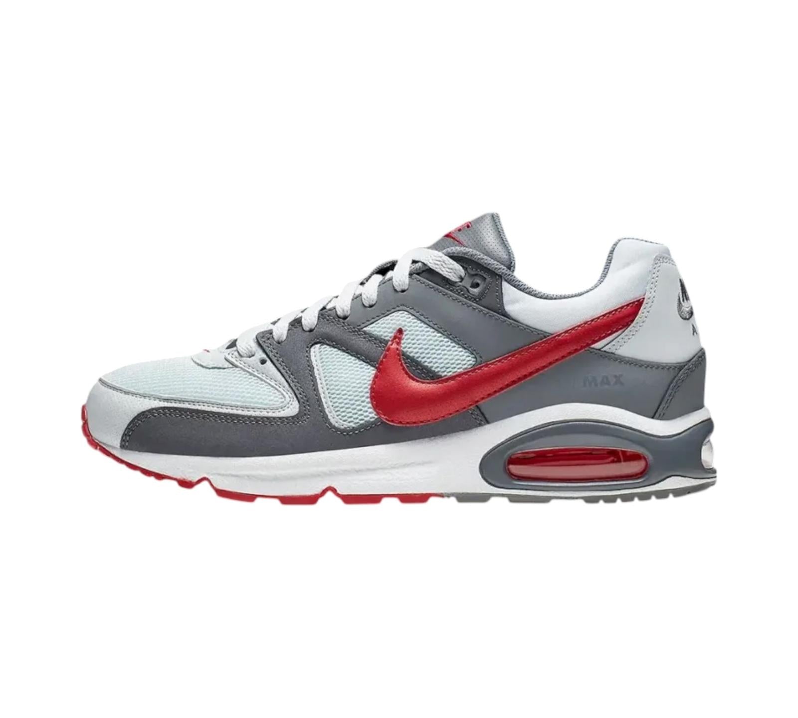 NIKE AIR MAX COMMAND PURE PLATINUM GYM RED