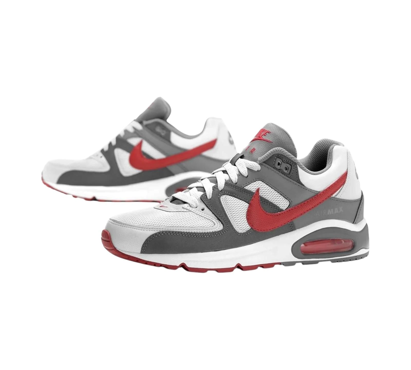 NIKE AIR MAX COMMAND PURE PLATINUM GYM RED