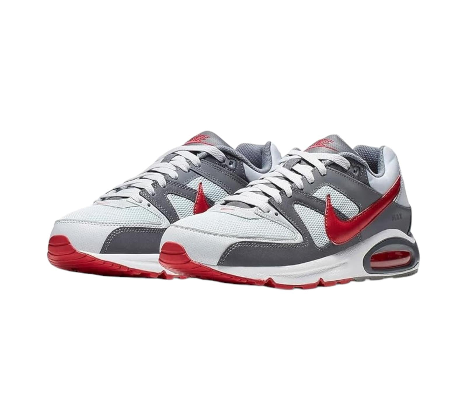 NIKE AIR MAX COMMAND PURE PLATINUM GYM RED