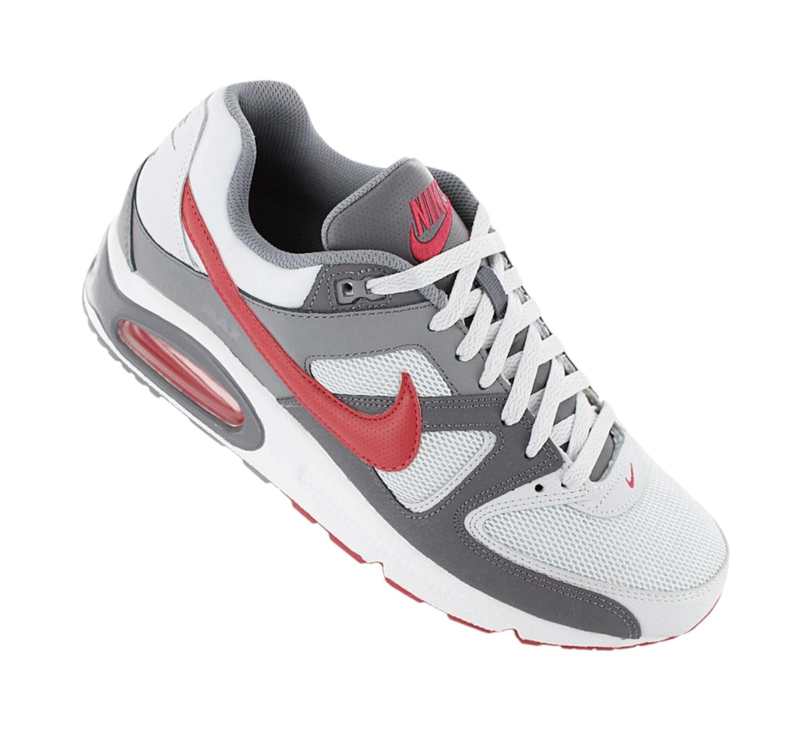 NIKE AIR MAX COMMAND PURE PLATINUM GYM RED