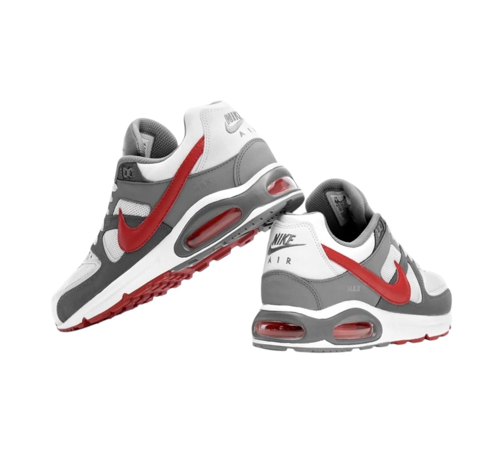 NIKE AIR MAX COMMAND PURE PLATINUM GYM RED