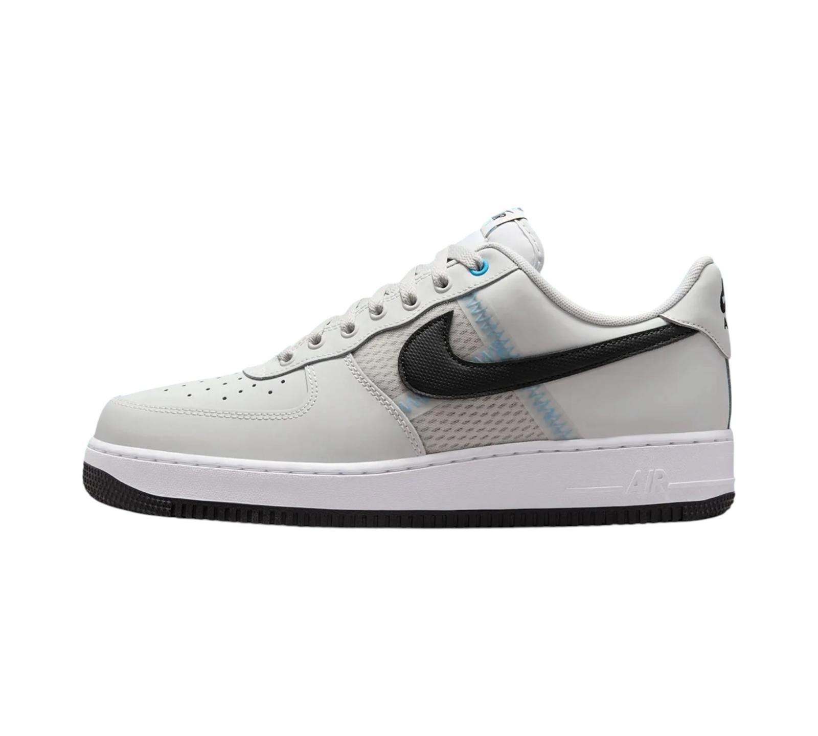 NIKE AIR FORCE 1 LOW '07 LV8 SE MESH TAPE WHITE MIDNIGHT NAVY