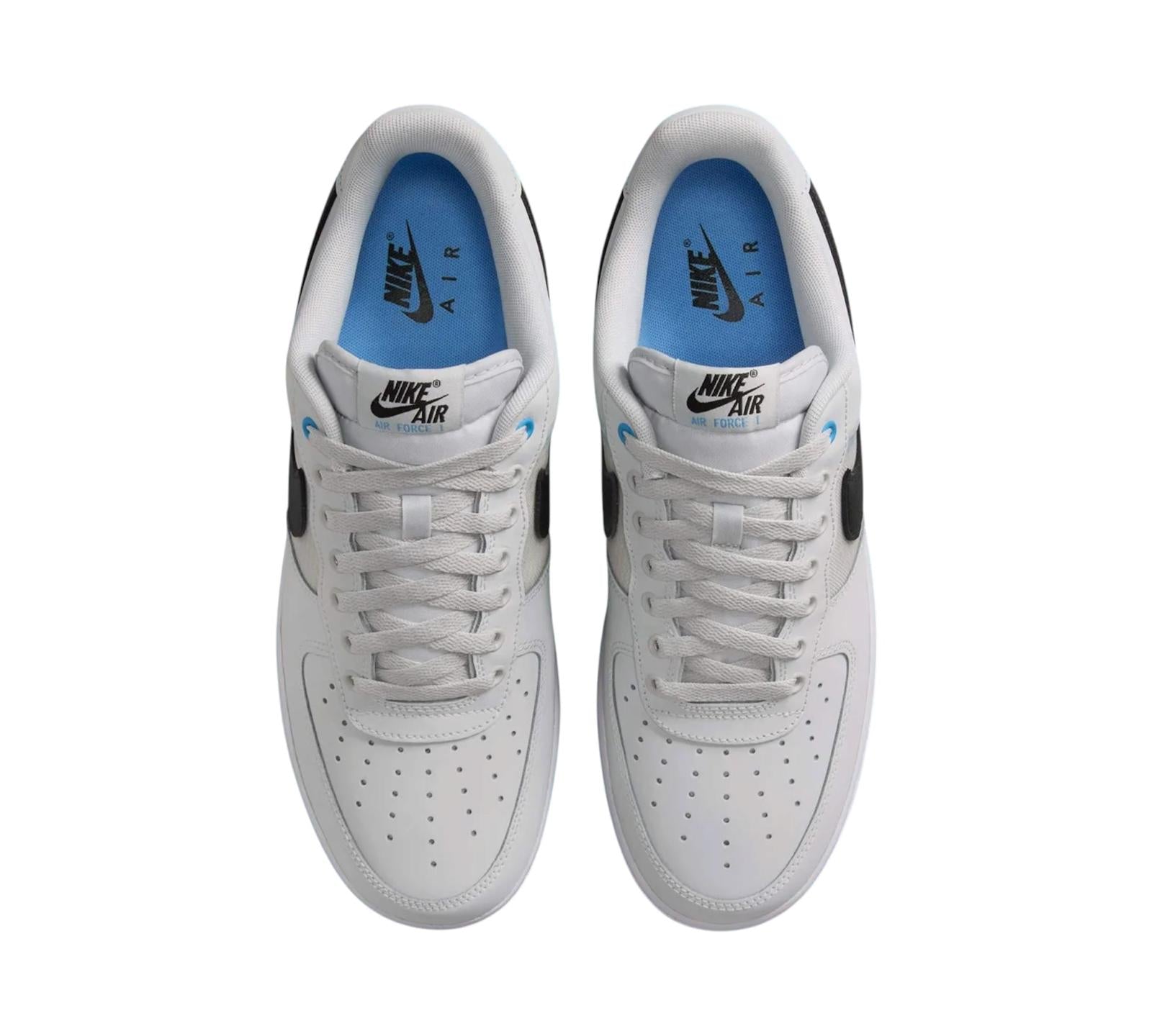NIKE AIR FORCE 1 LOW '07 LV8 SE MESH TAPE WHITE MIDNIGHT NAVY
