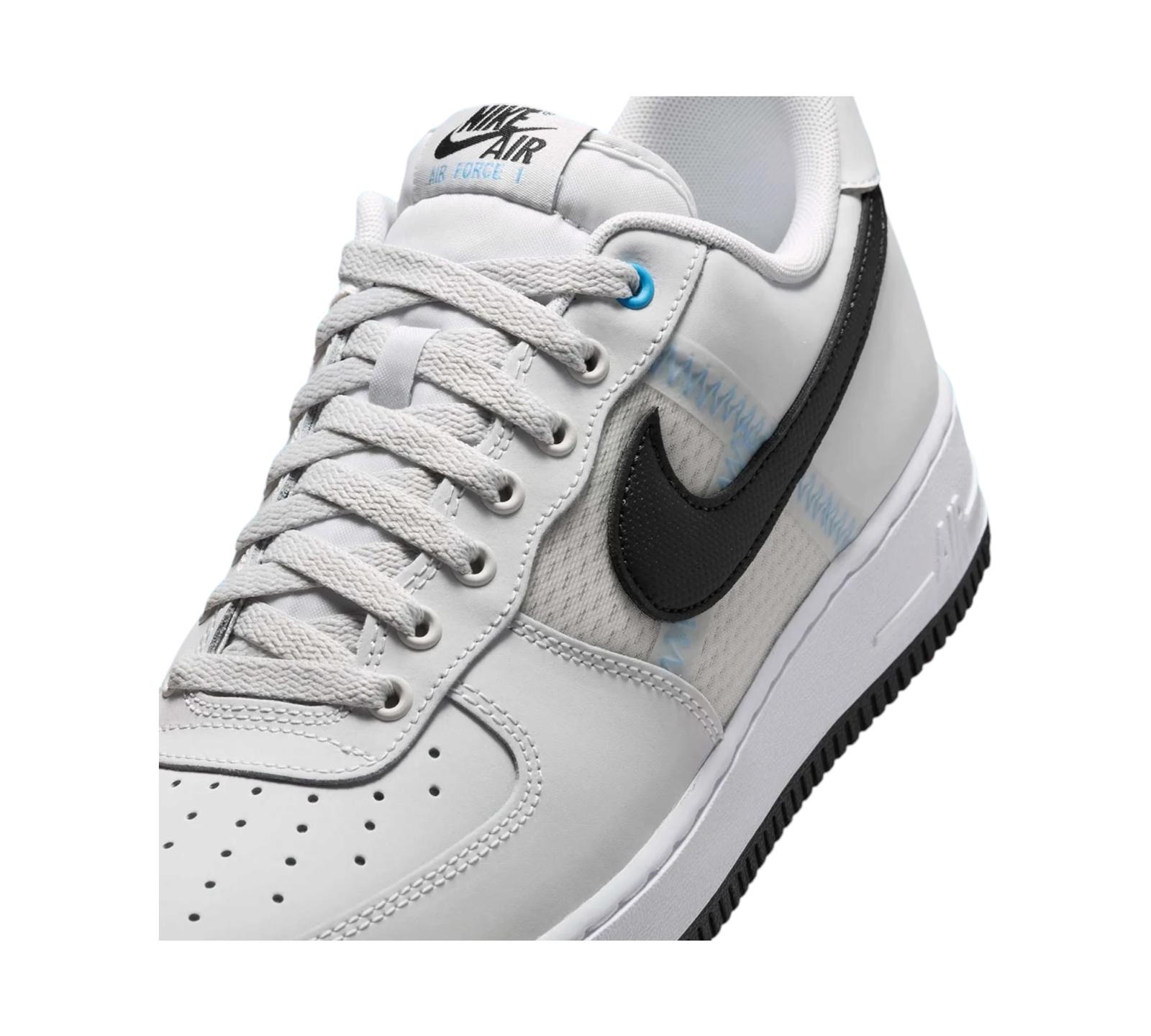 NIKE AIR FORCE 1 LOW '07 LV8 SE MESH TAPE WHITE MIDNIGHT NAVY