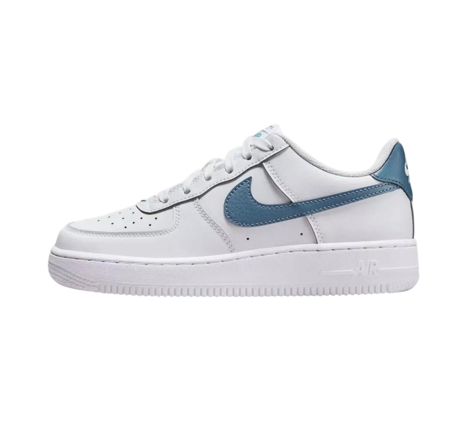 NIKE AIR FORCE 1 WHITE THUNDERSTORM BLUE