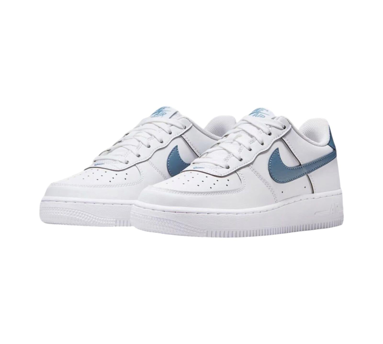 NIKE AIR FORCE 1 WHITE THUNDERSTORM BLUE