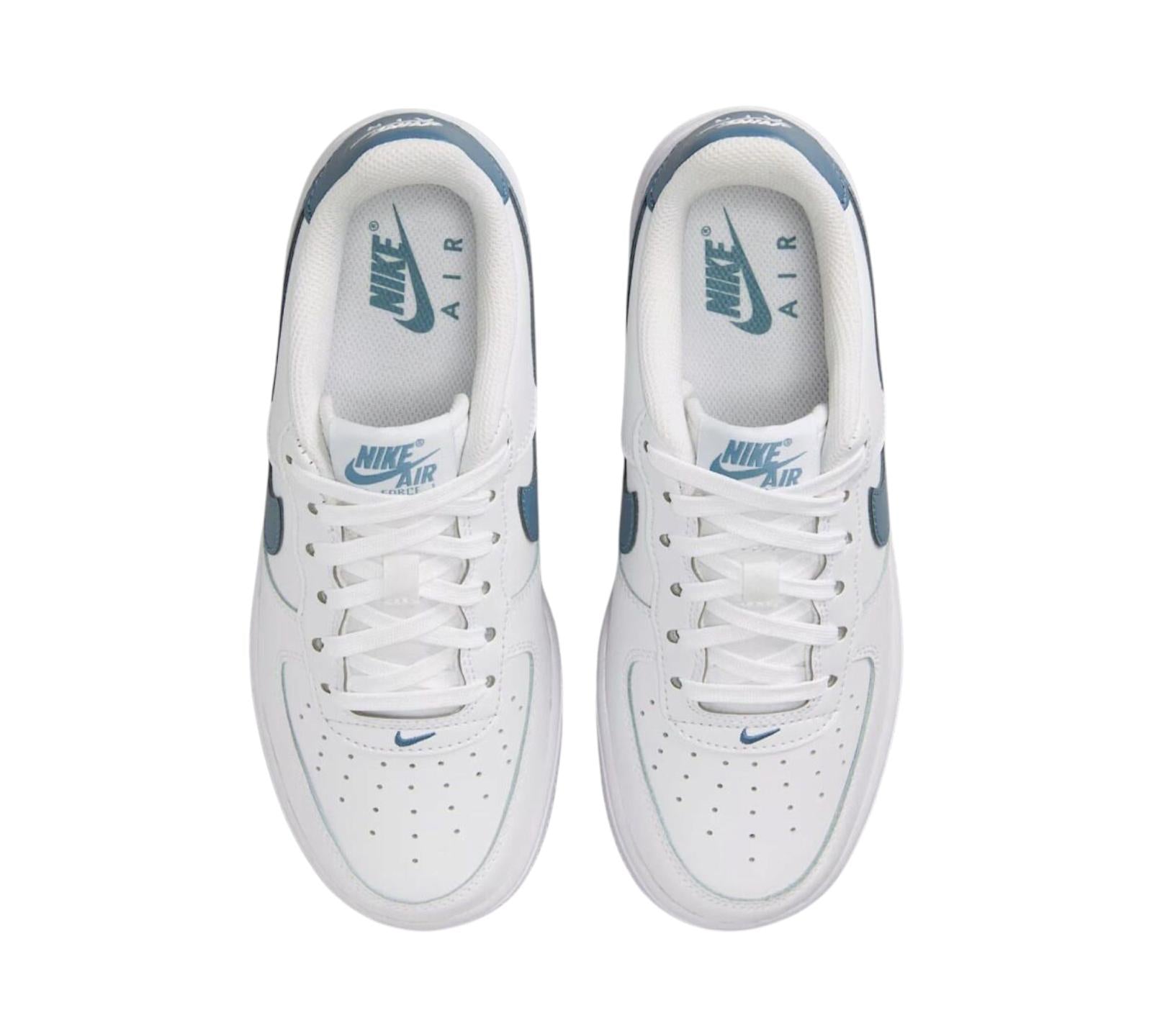 NIKE AIR FORCE 1 WHITE THUNDERSTORM BLUE