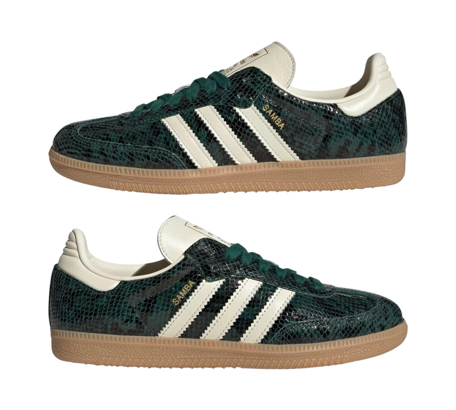 ADIDAS SAMBA OG SNAKESKIN COLLEGIATE GREEN