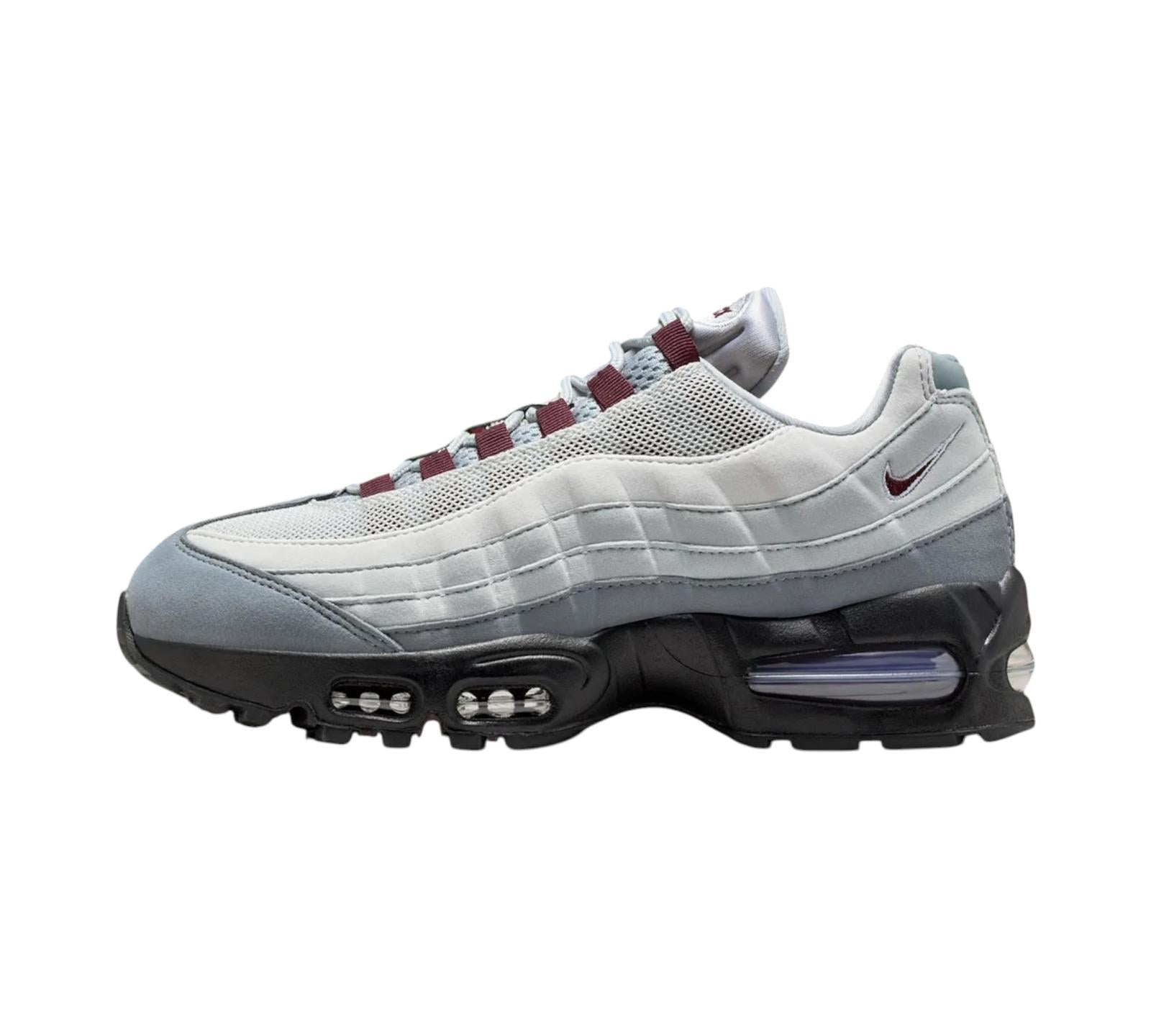 NIKE AIR MAX 95 OG BIG BUBBLE SMOKE GREY BURGUNDY CRUSH