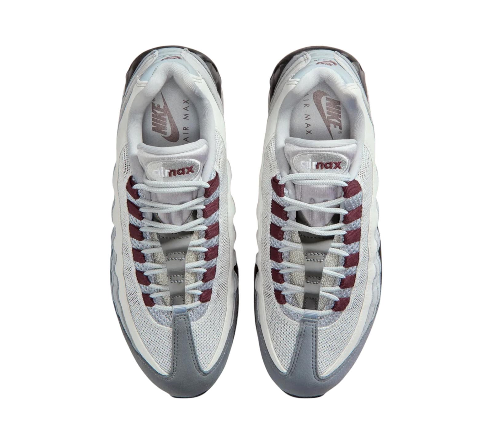 NIKE AIR MAX 95 OG BIG BUBBLE SMOKE GREY BURGUNDY CRUSH