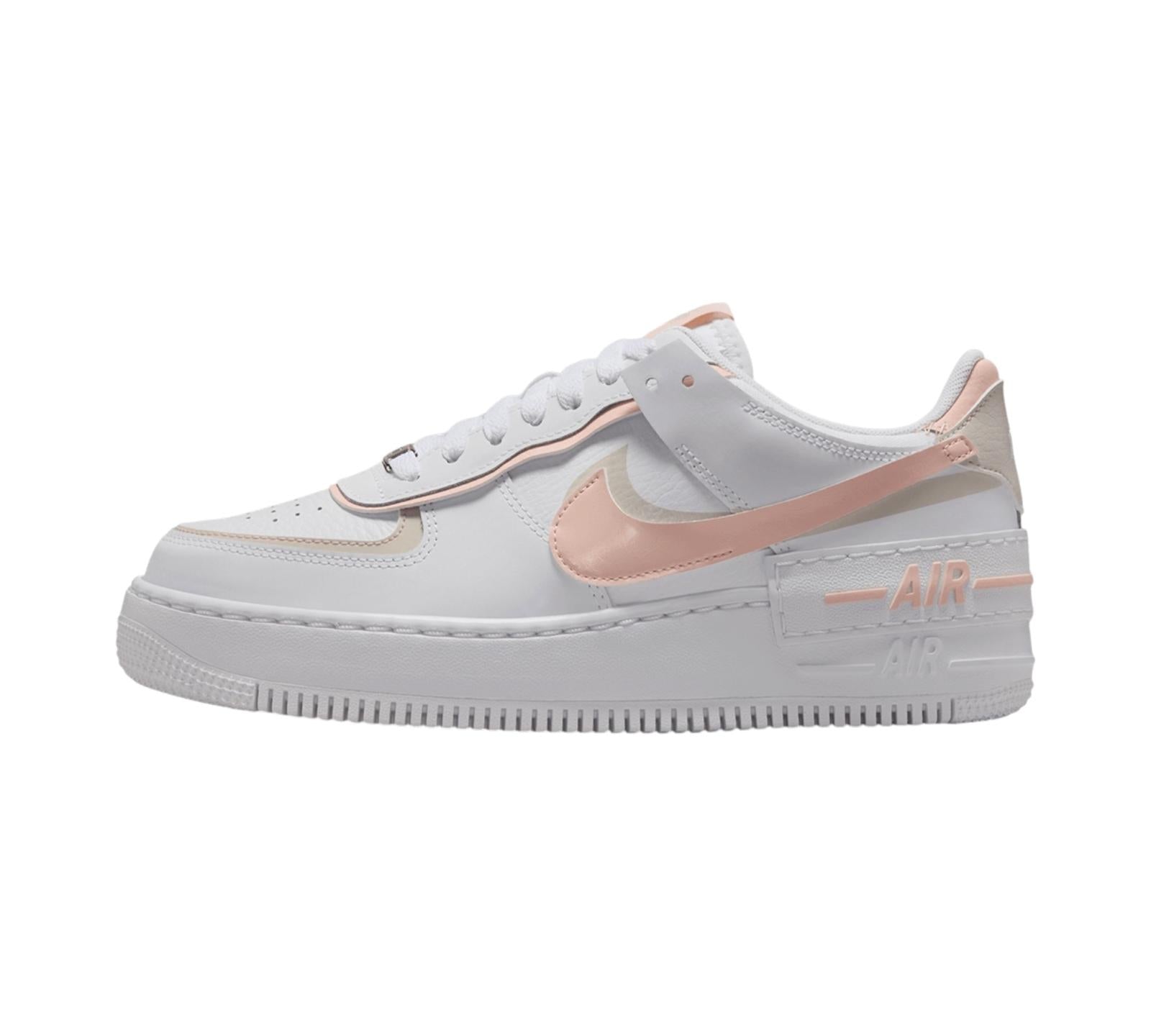 NIKE AIR FORCE 1 LOW SHADOW WHITE LIGHT OREWOOD BROWN WASHED CORAL