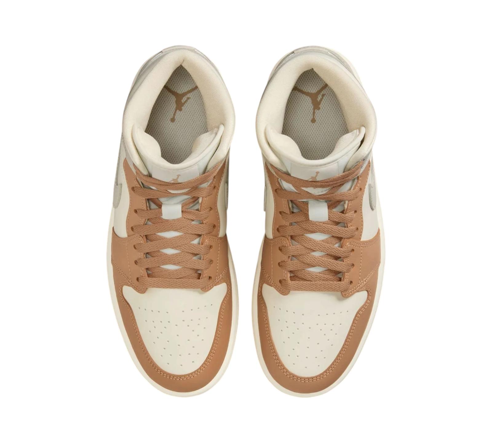 JORDAN 1 MID TAN TOE