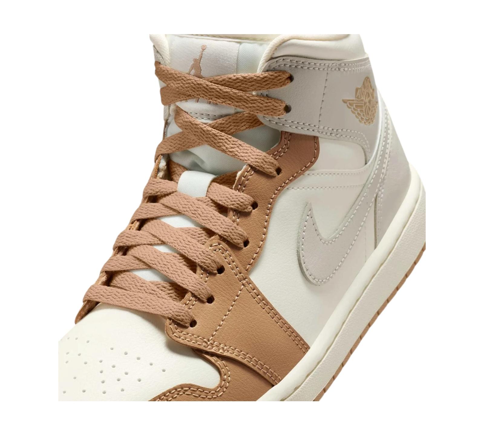 JORDAN 1 MID TAN TOE