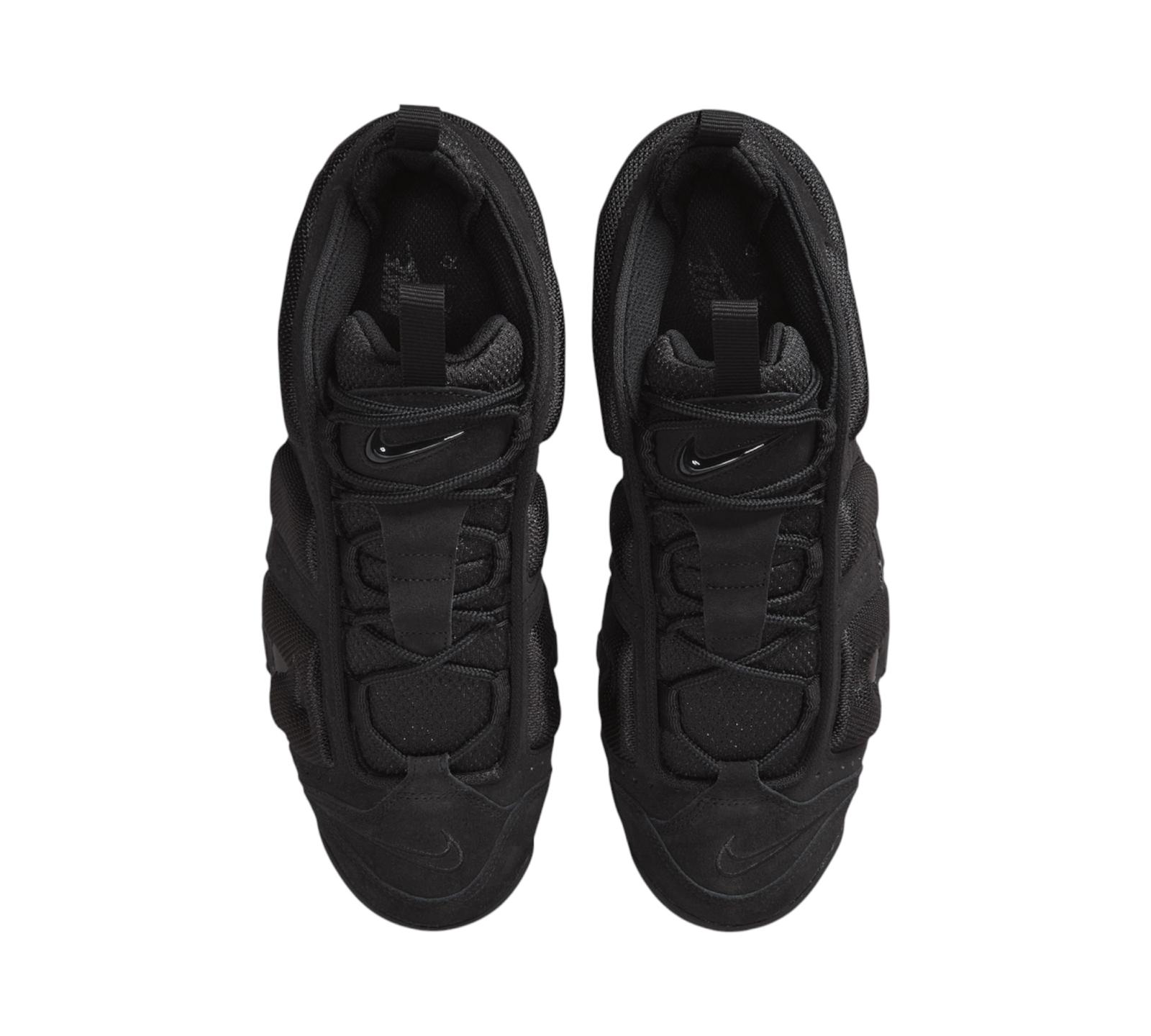NIKE AIR MORE UPTEMPO LOW TRIPLE BLACK