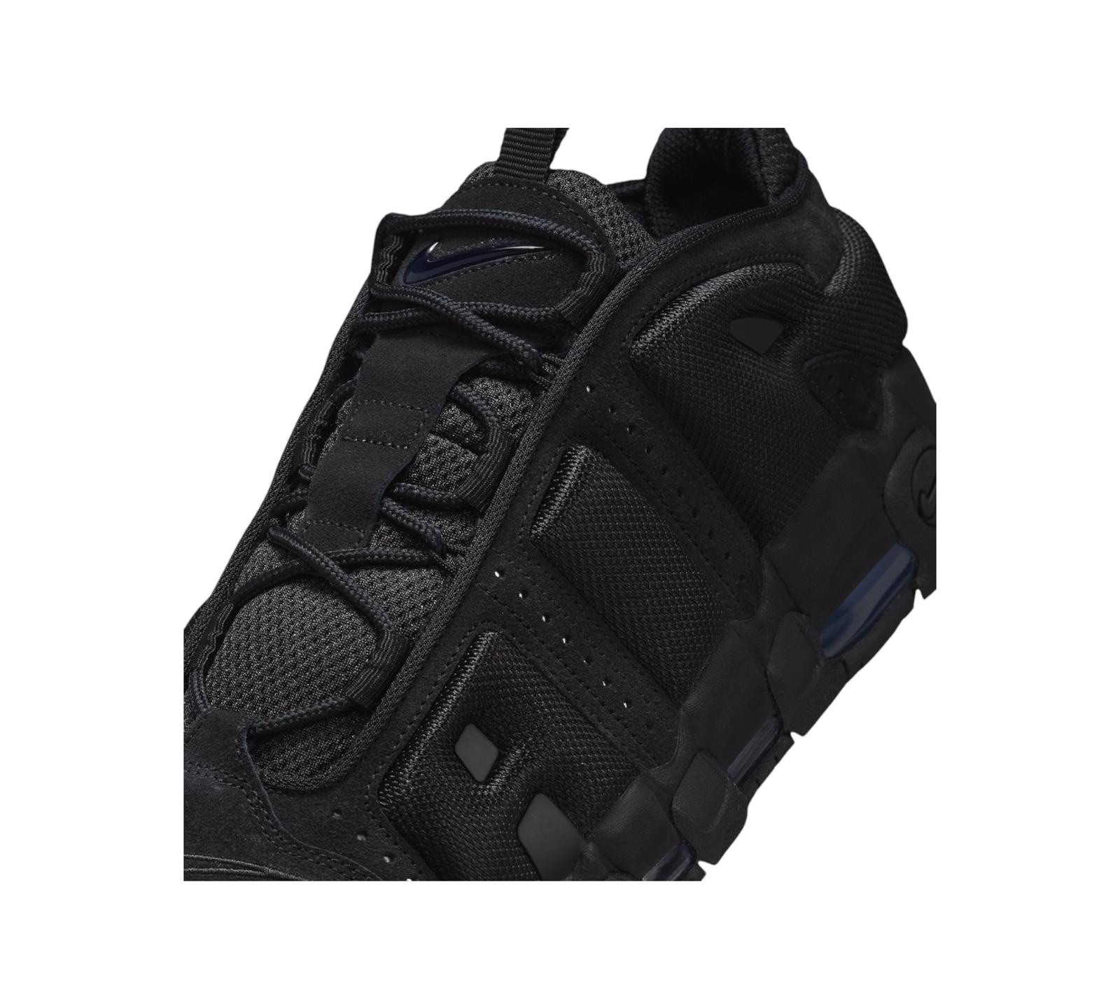 NIKE AIR MORE UPTEMPO LOW TRIPLE BLACK