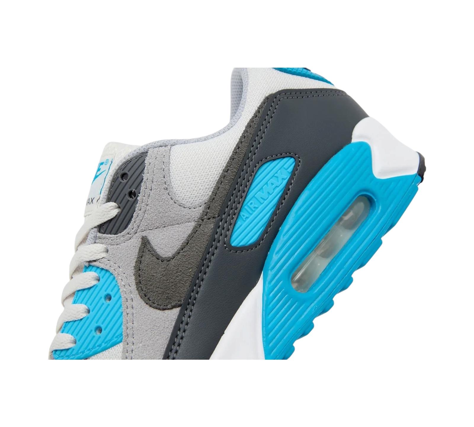 NIKE AIR MAX 90 PLATINUM TINT BLUE LIGHTNING
