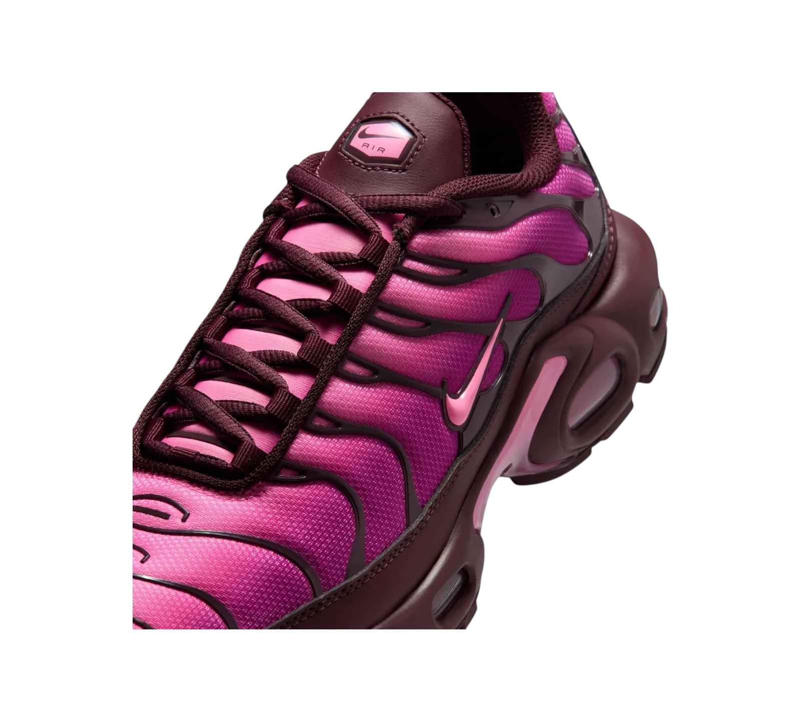 NIKE AIR MAX PLUS BURGUNDY CRUSH CACTUS FLOWER