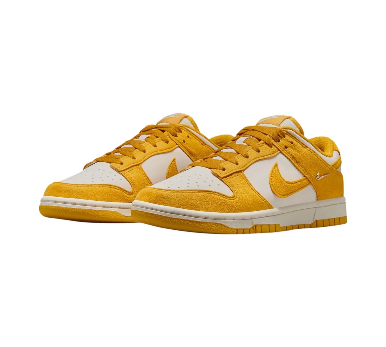 NIKE DUNK LOW DARK SULFUR GOLD MINI SWOOSH
