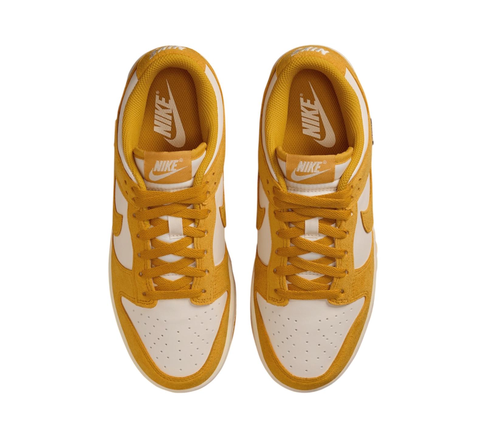 NIKE DUNK LOW DARK SULFUR GOLD MINI SWOOSH