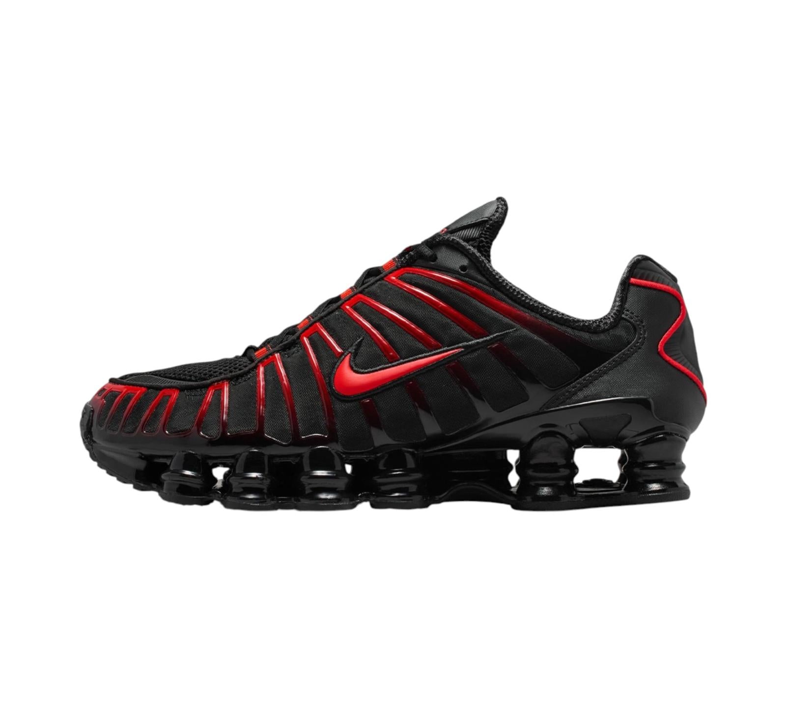 NIKE SHOX TL BLACK LIGHT CRIMSON