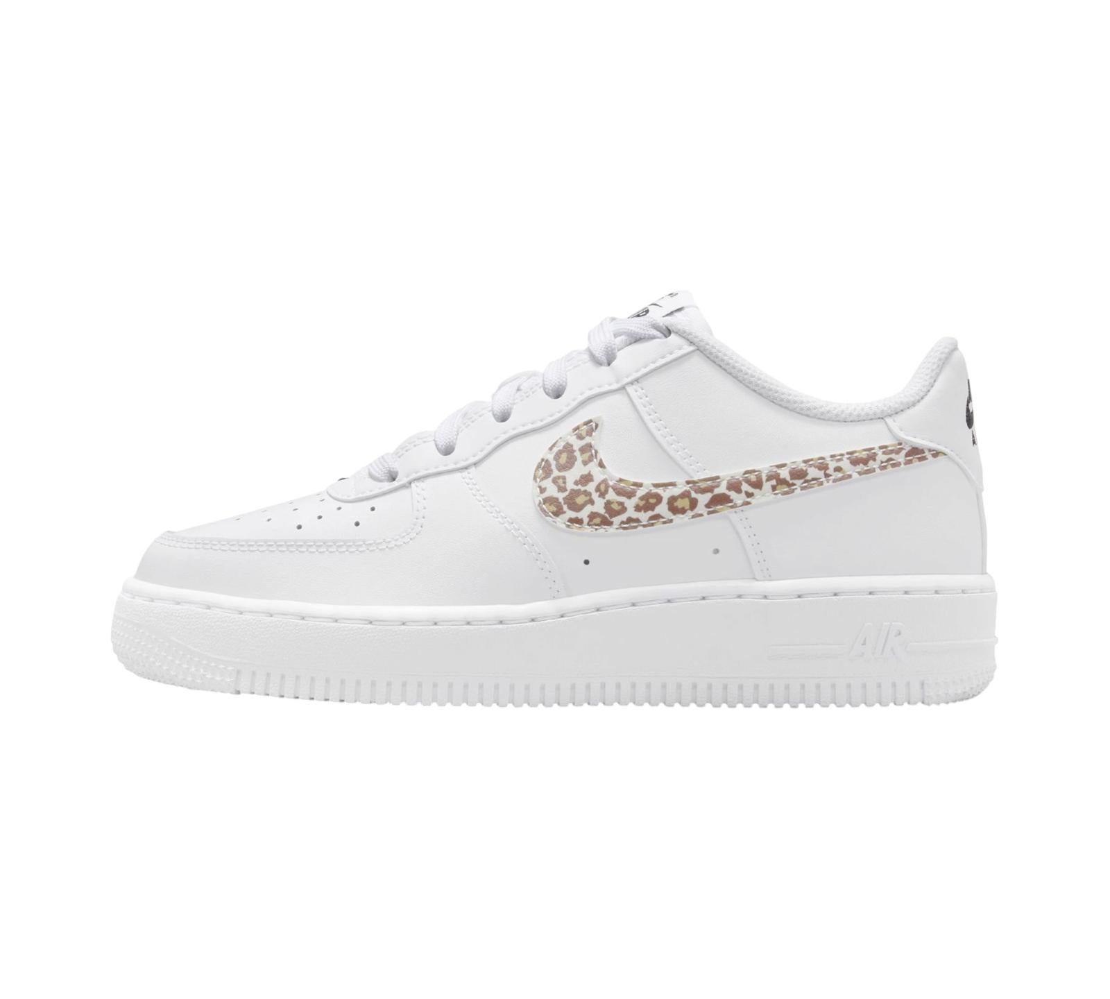 NIKE AIR FORCE 1 LOW WHITE LEOPARD SWOOSH