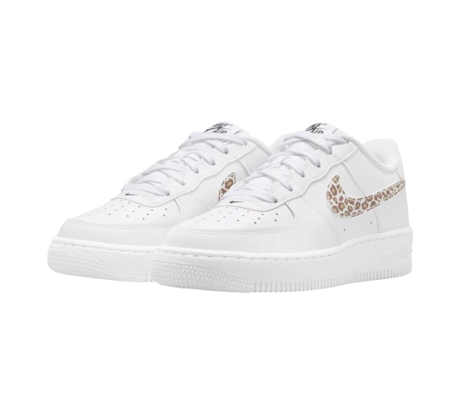 NIKE AIR FORCE 1 LOW WHITE LEOPARD SWOOSH