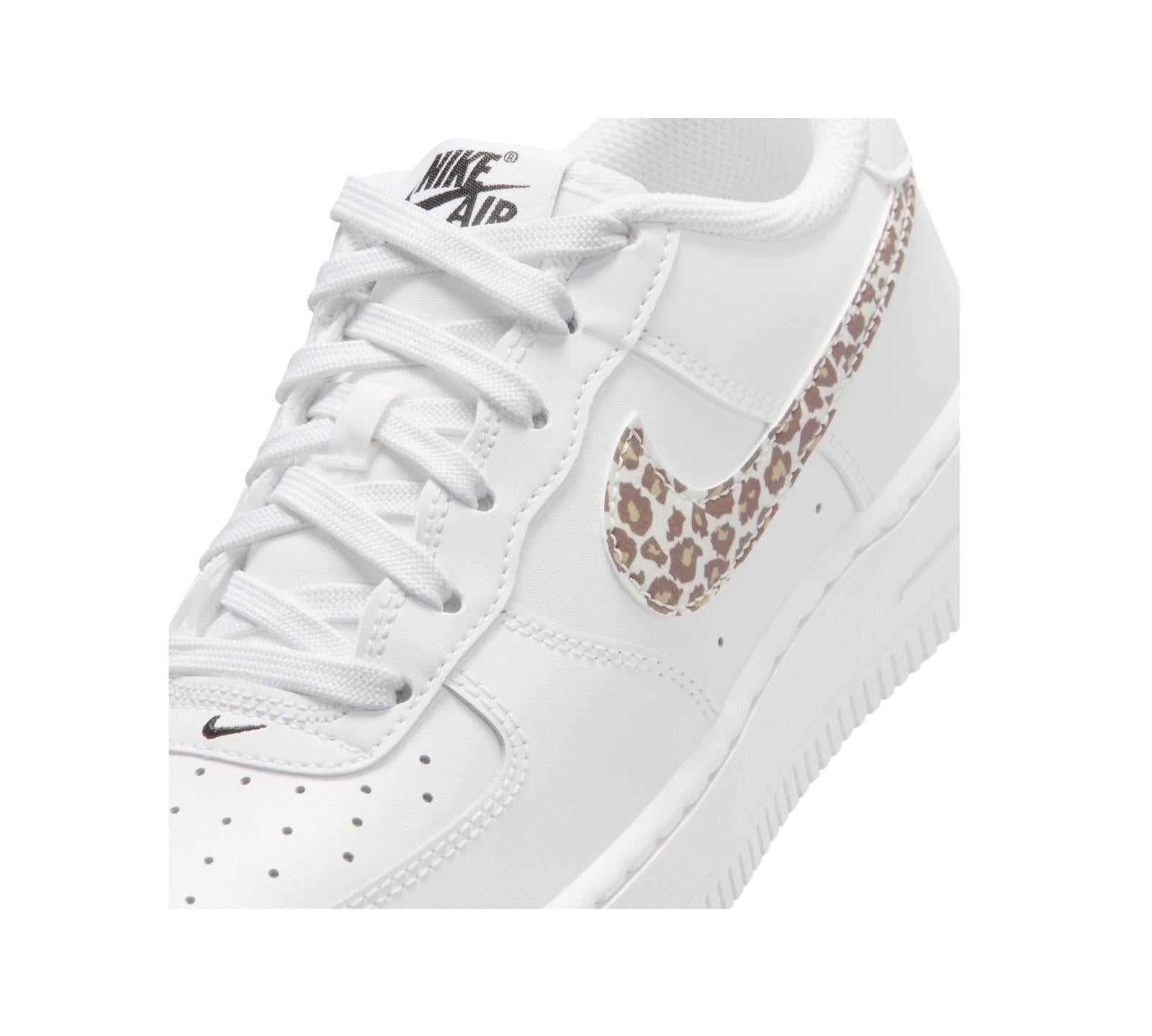NIKE AIR FORCE 1 LOW WHITE LEOPARD SWOOSH