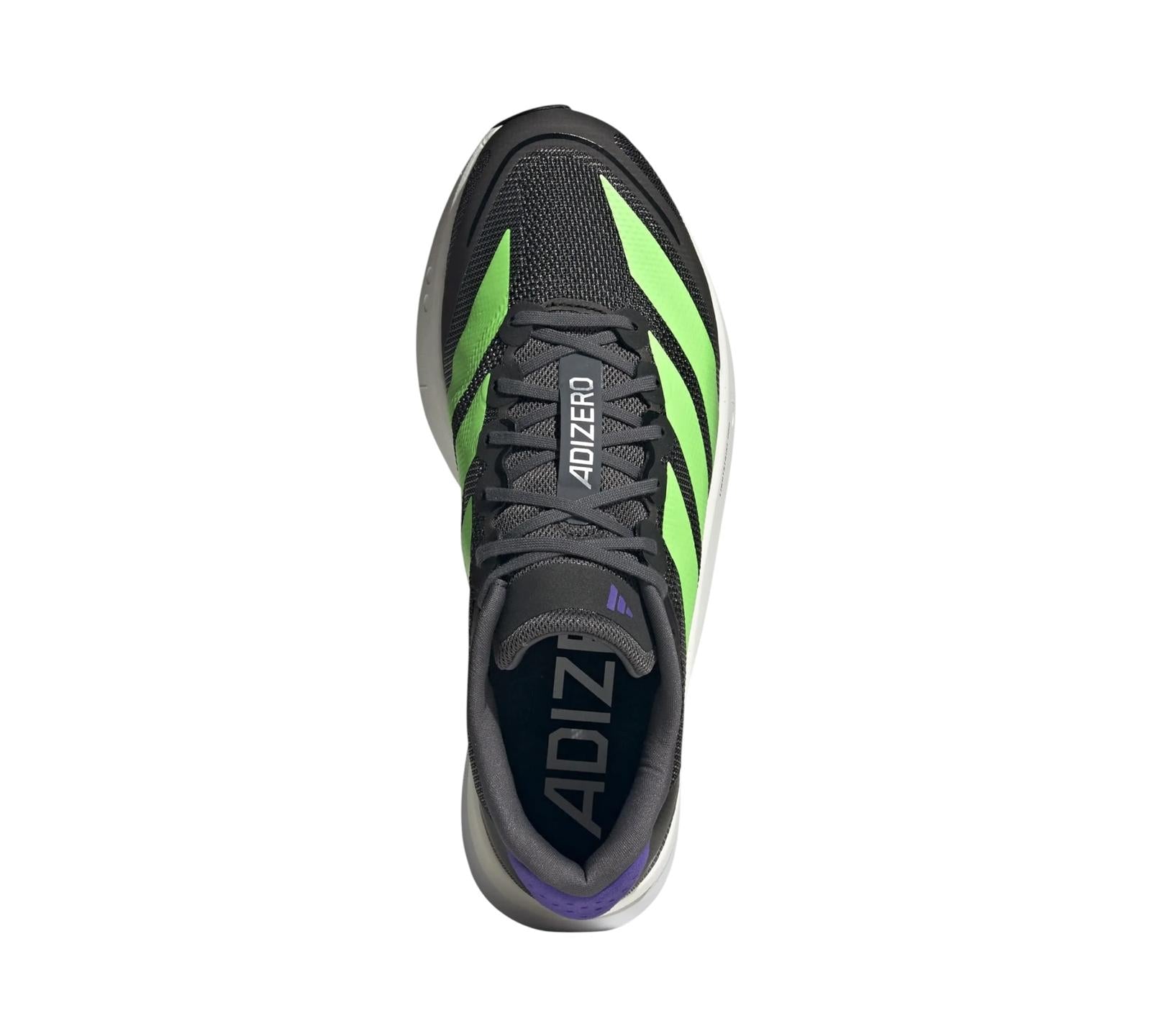 ADIZERO BOSTON 13 SHOES  BLACK LIME BURST