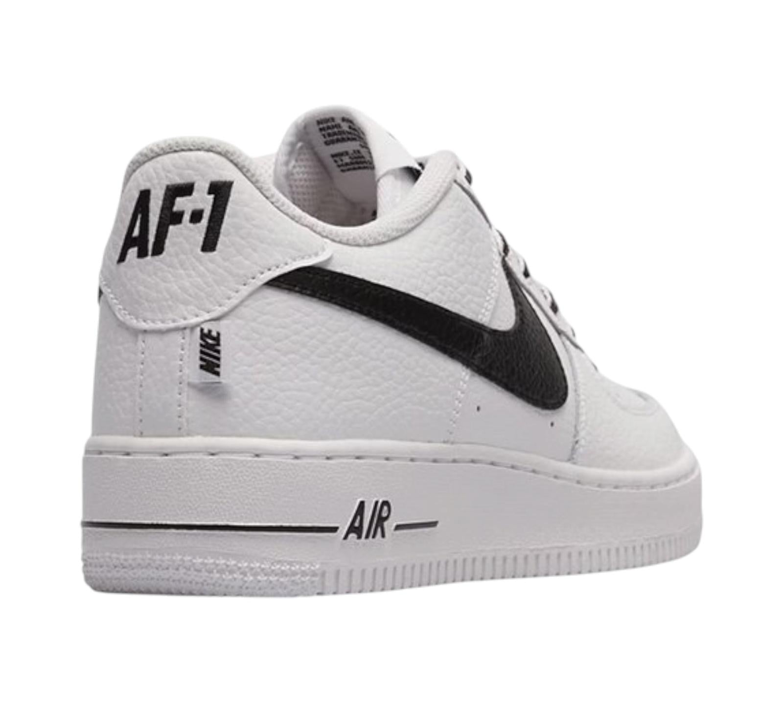 NIKE AIR FORCE 1 WHITE BLACK SWOOSH