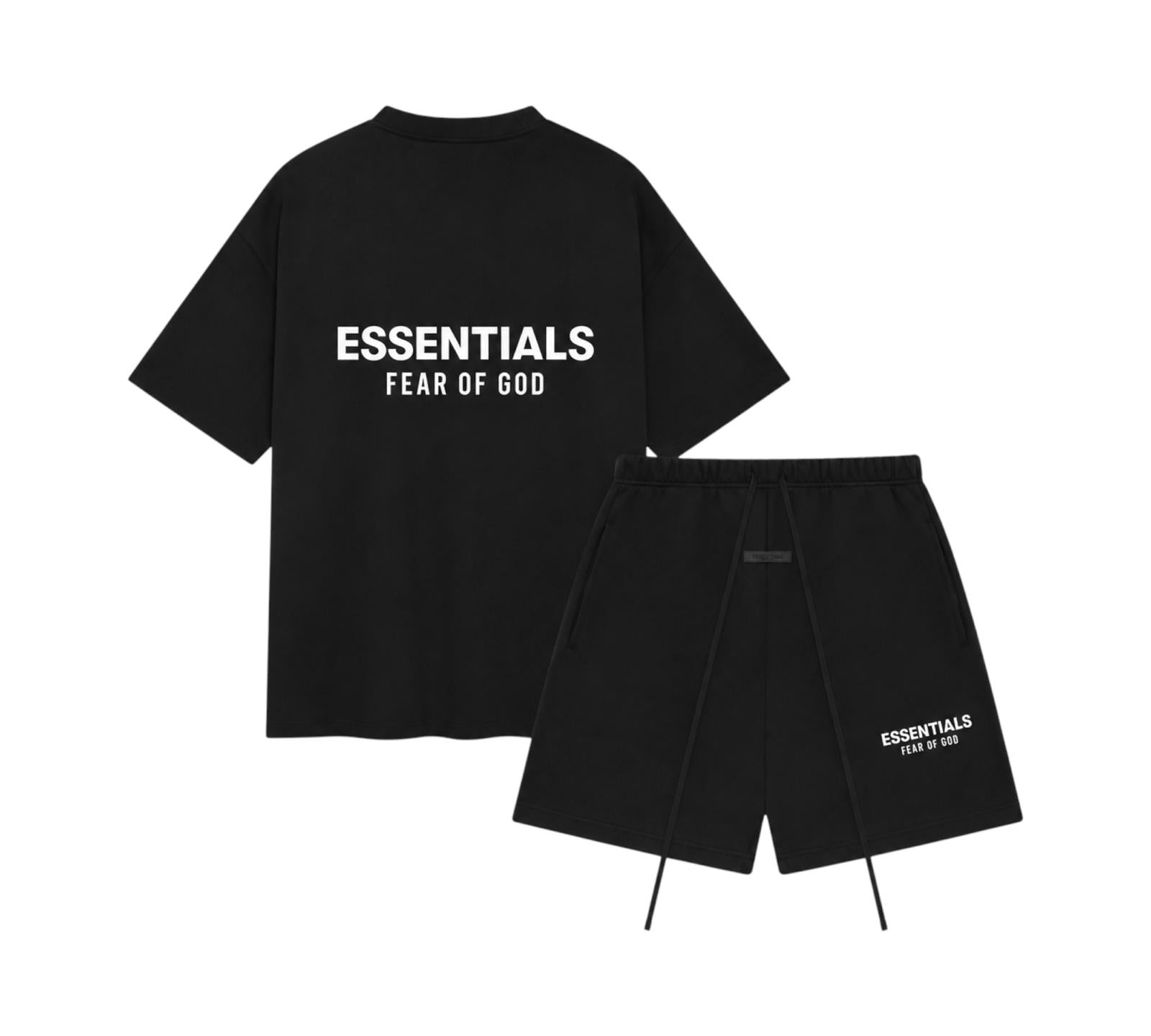 FEAR OF GOD ESSENTIALS JET BLACK (SS25) SUMMER SET