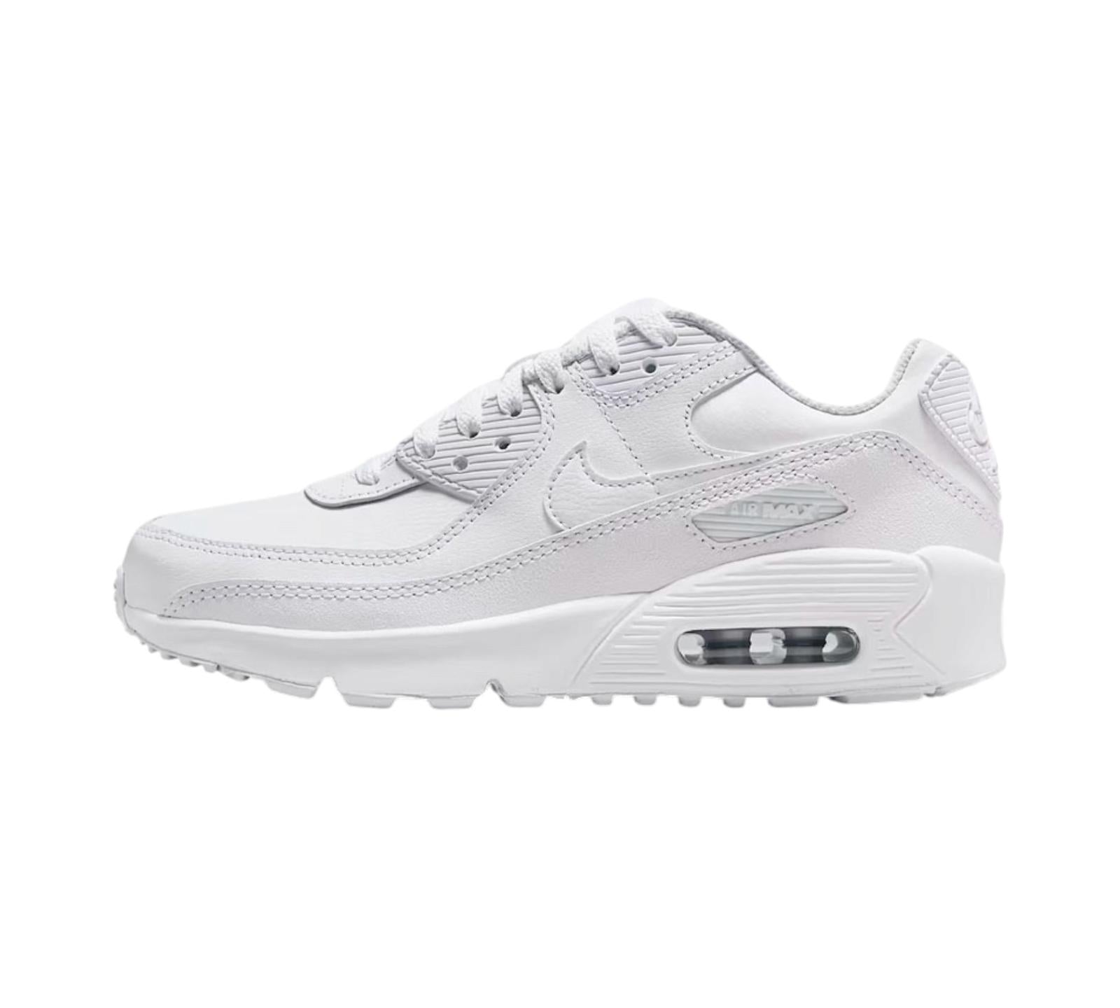NIKE AIR MAX 90 LTR WHITE METALLIC SILVER