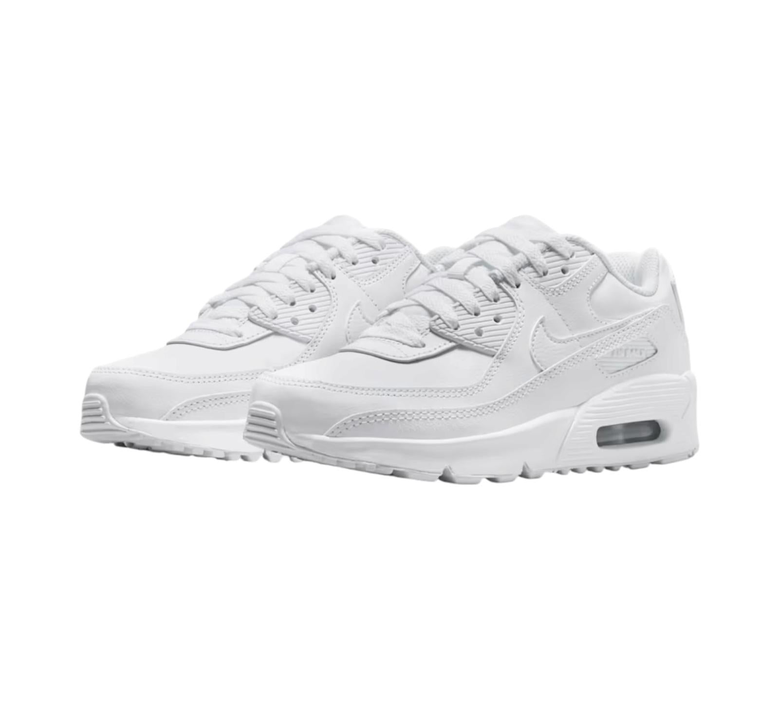 NIKE AIR MAX 90 LTR WHITE METALLIC SILVER